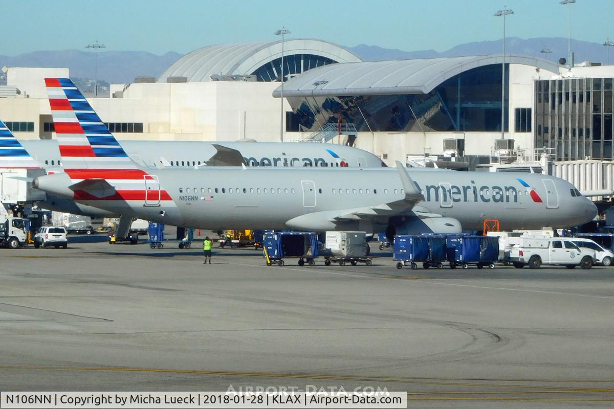 N106NN, 2013 Airbus A321-231 C/N 5932, At LAX