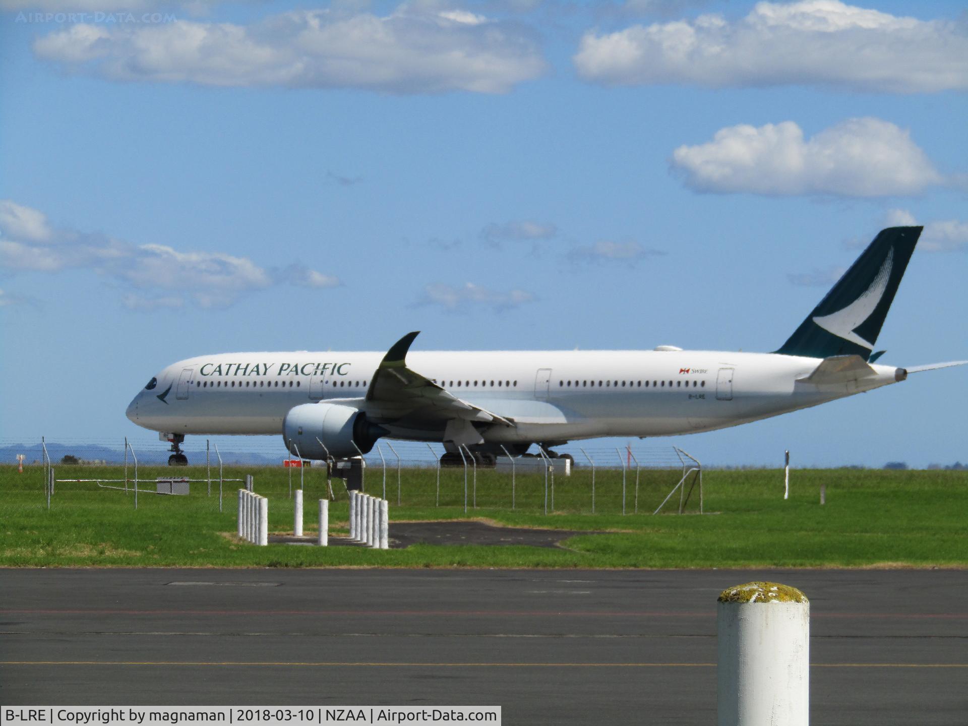 B-LRE, 2016 Airbus A350-941 C/N 039, holding to depart