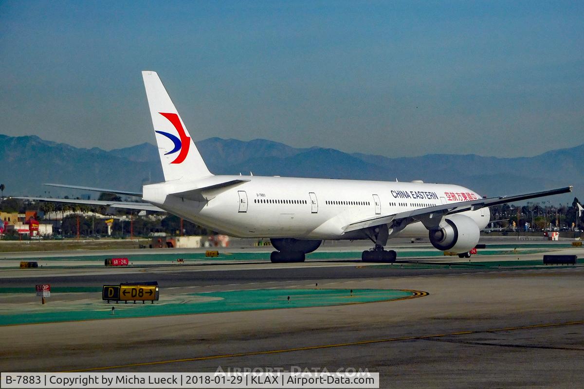 B-7883, 2017 Boeing 777-39PER C/N 43284, At LAX