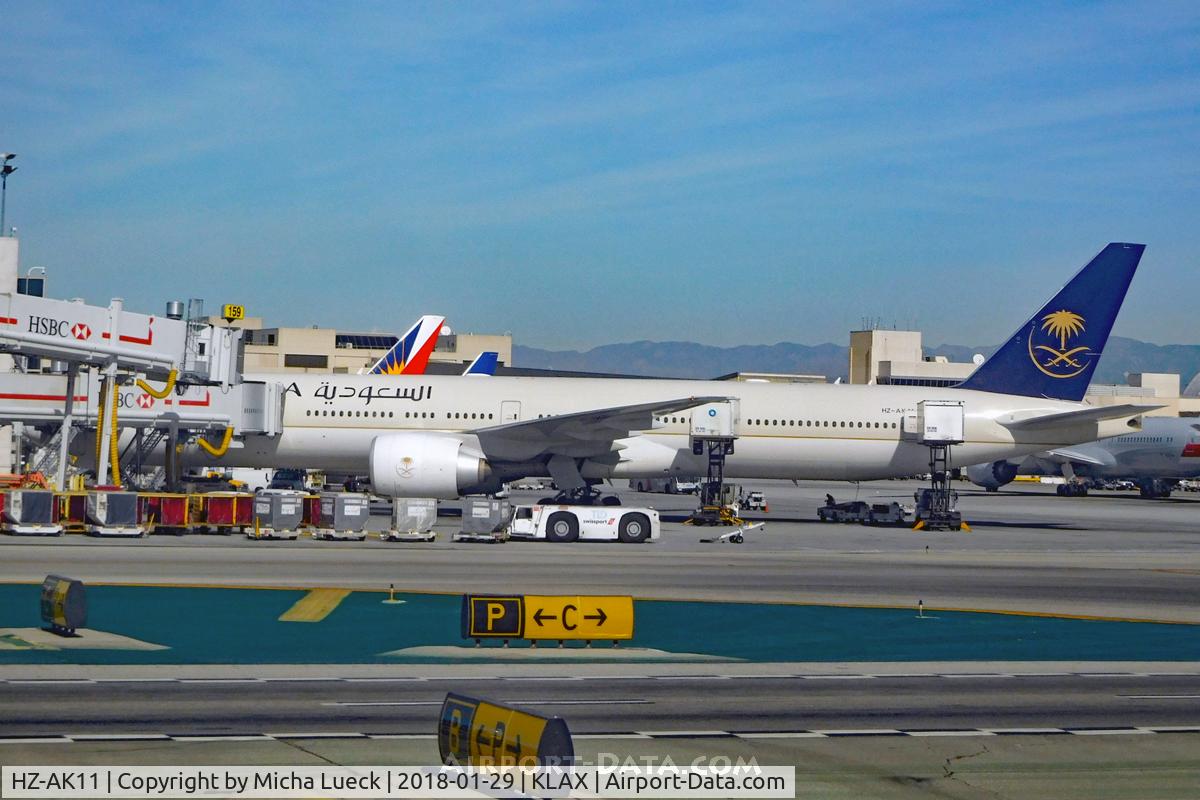 HZ-AK11, 2011 Boeing 777-368/ER C/N 41048, At LAX