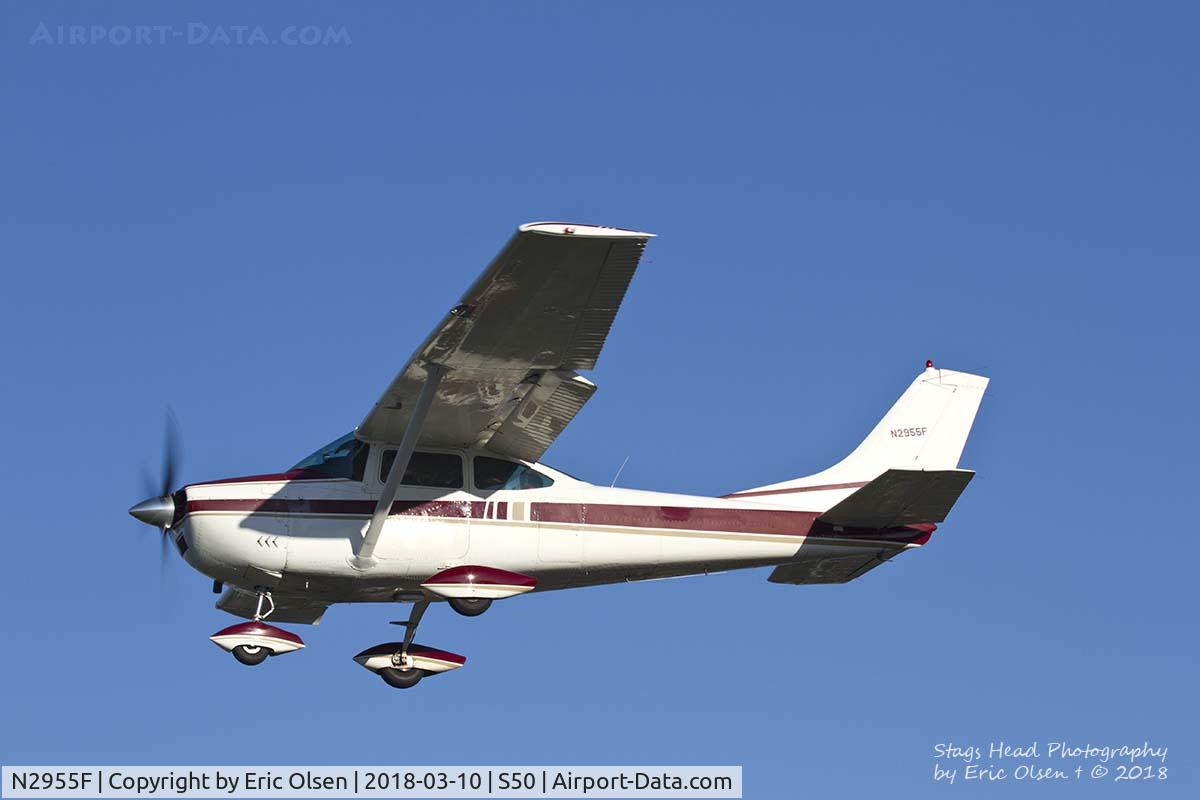 N2955F, 1966 Cessna 182J Skylane C/N 18257055, Cessna 182 arriving at S50.