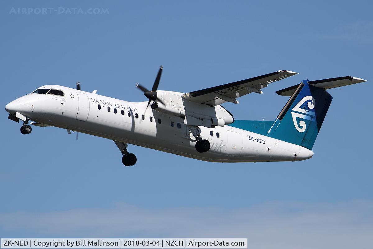 ZK-NED, 2005 De Havilland Canada DHC-8-311 Dash 8 C/N 617, off from 02