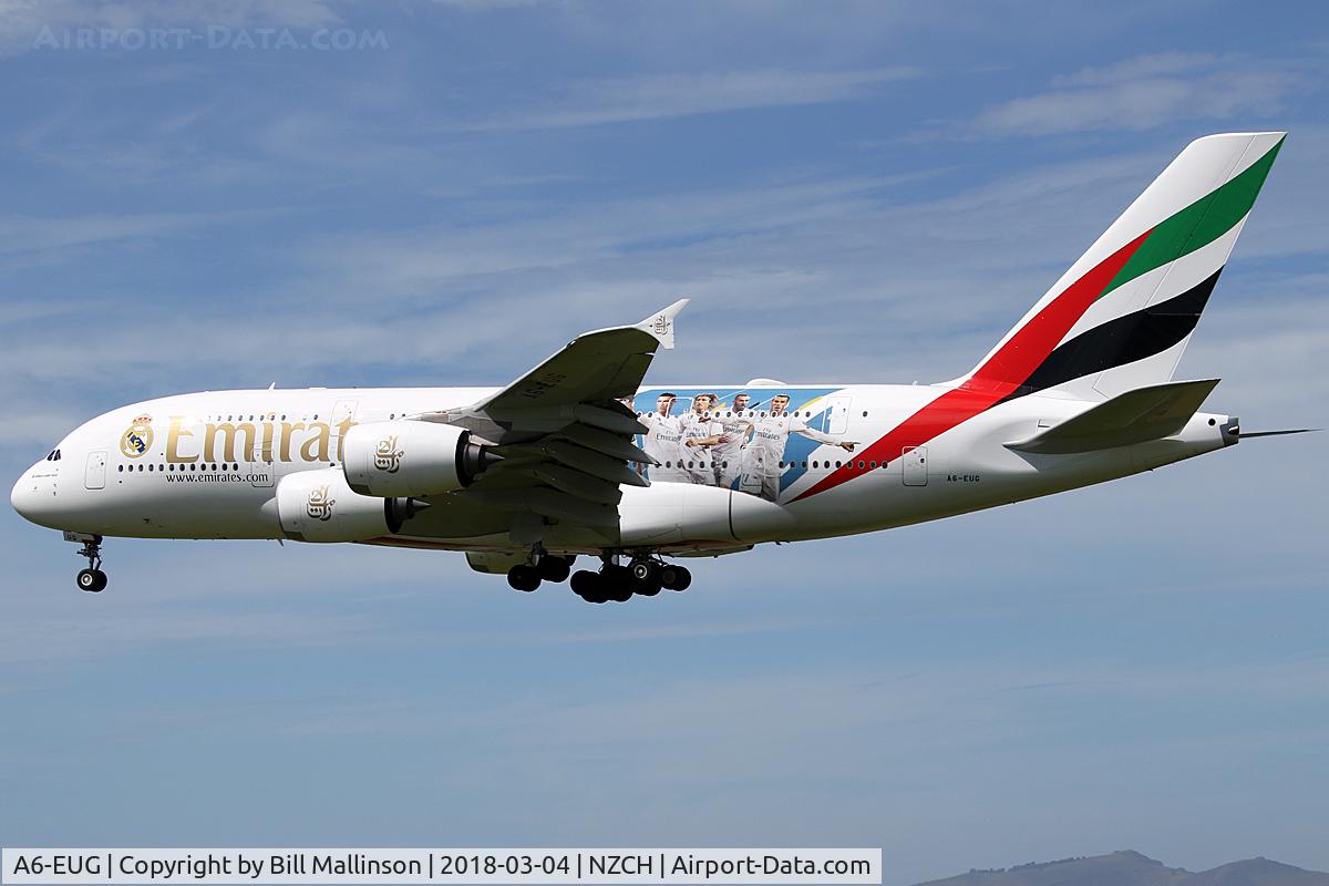 A6-EUG, 2016 Airbus A380-861 C/N 219, Real Madrid c/s