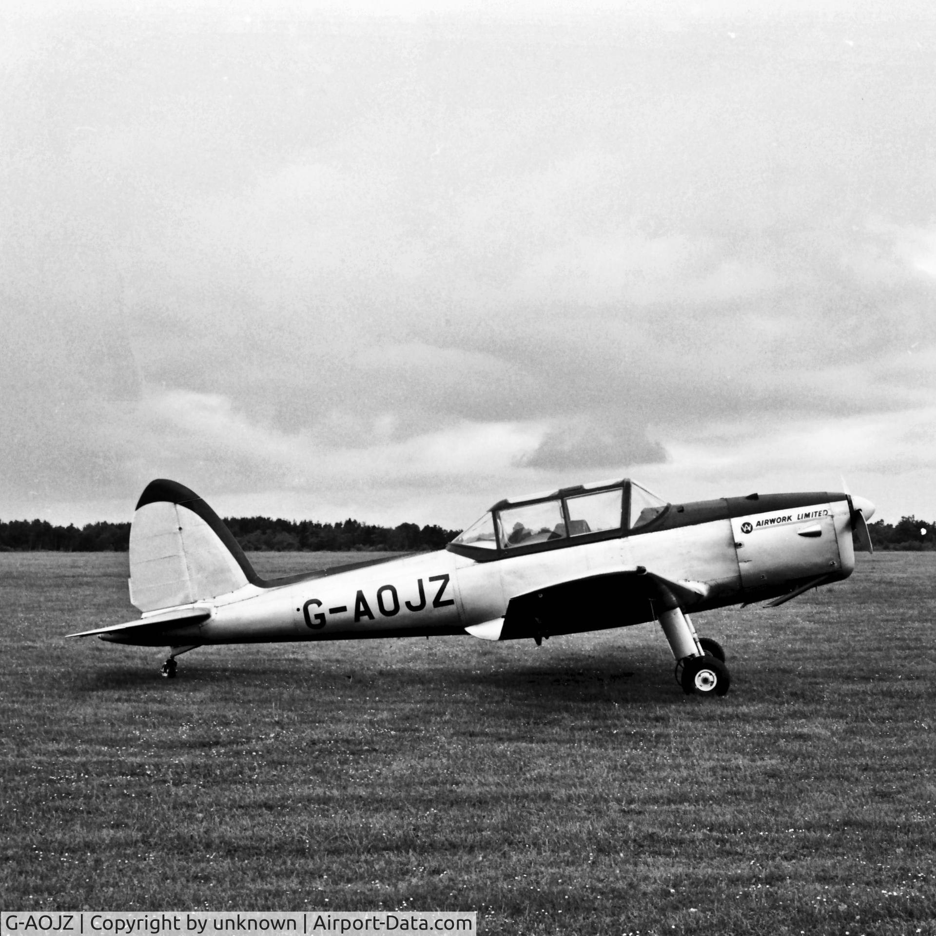 G-AOJZ, 1950 De Havilland DHC-1 Chipmunk 22A C/N C1/0181, unknown airfield