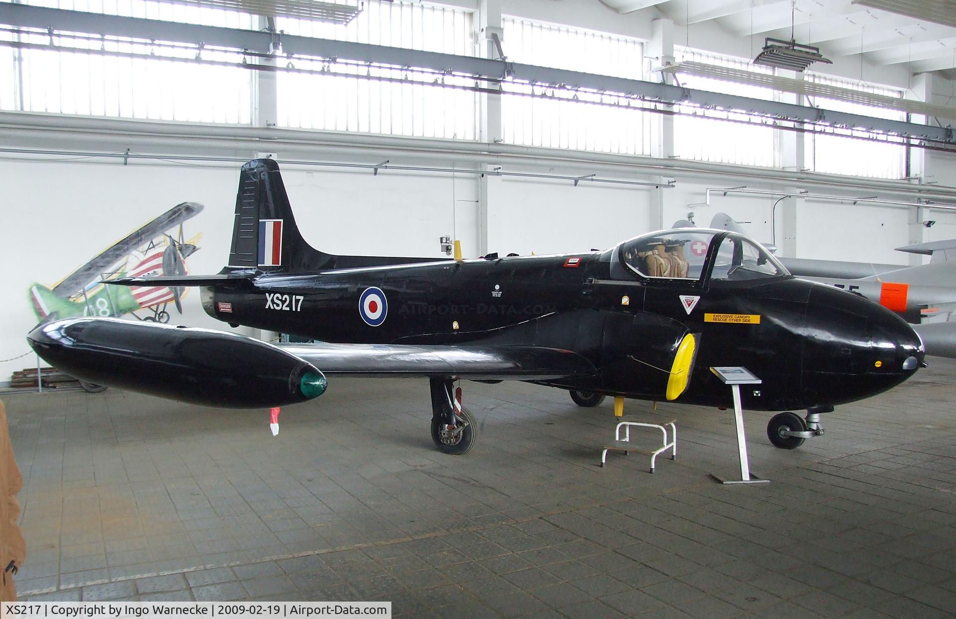 XS217, 1964 BAC P-84 Jet Provost T.4 C/N PAC/W/23894, BAC P.84 Jet Provost T4 at the Museum für Luftfahrt und Technik, Wernigerode