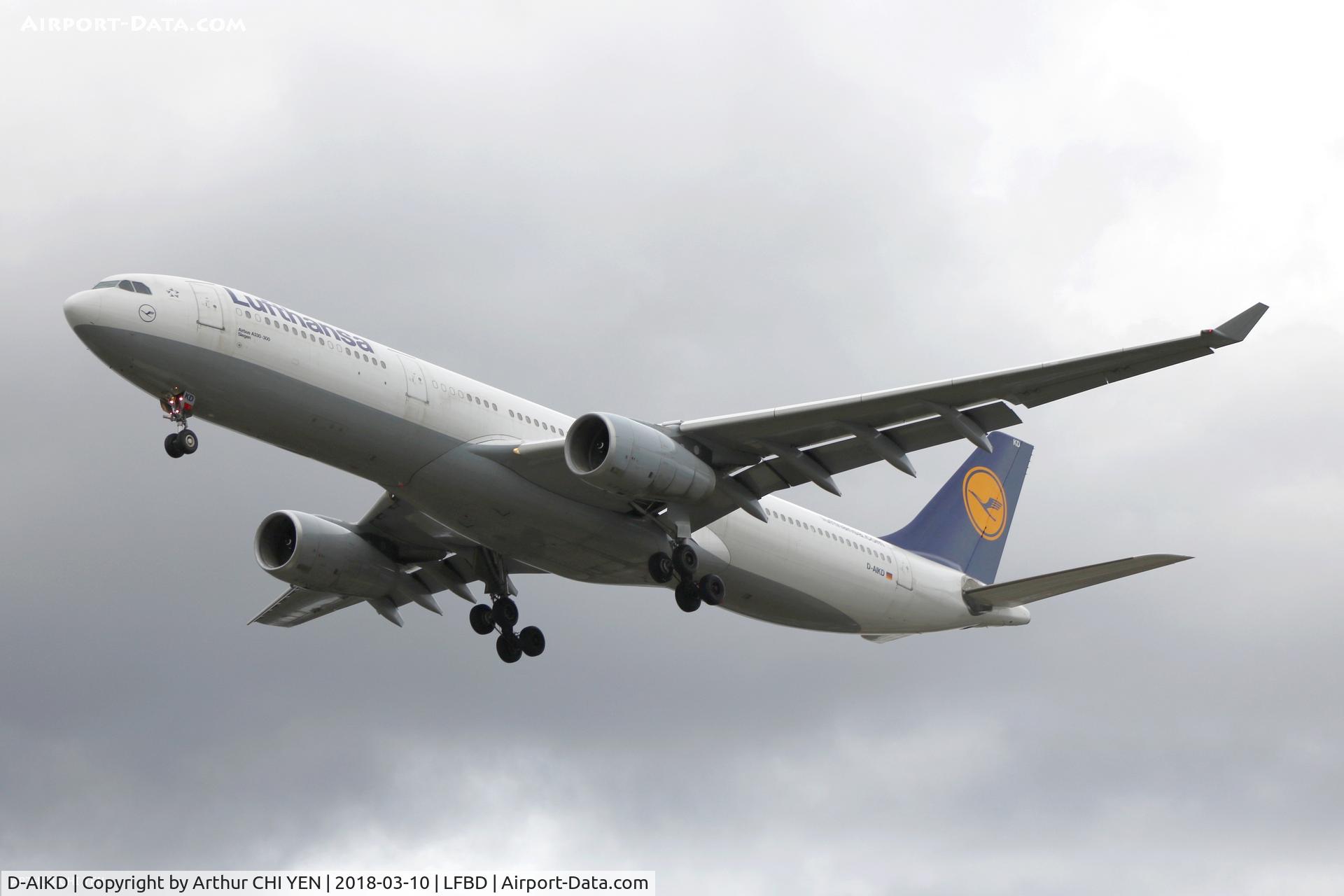 D-AIKD, 2004 Airbus A330-343X C/N 629, LH A330 from FRA for maintenance.