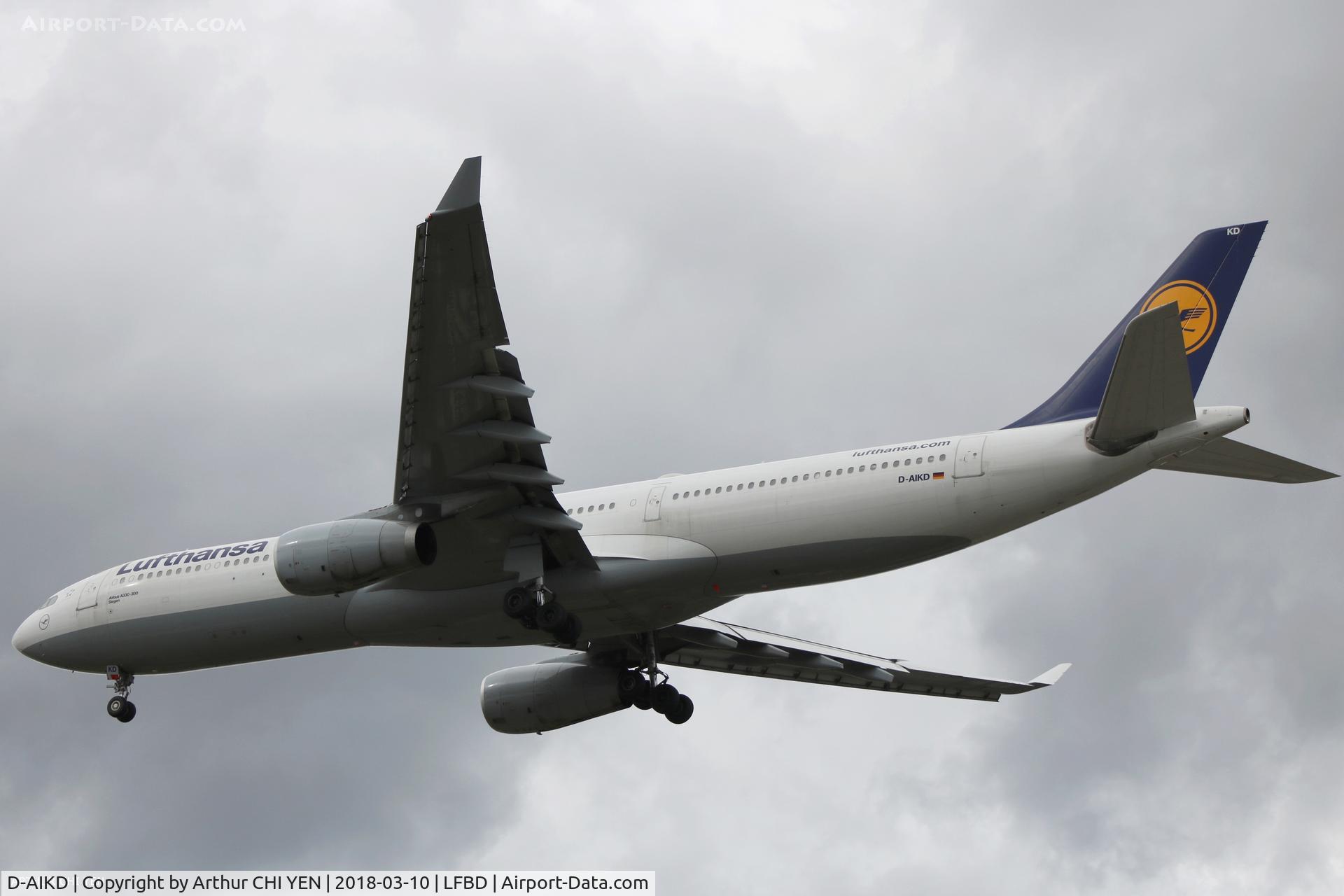 D-AIKD, 2004 Airbus A330-343X C/N 629, LH A330 from FRA for maintenance.