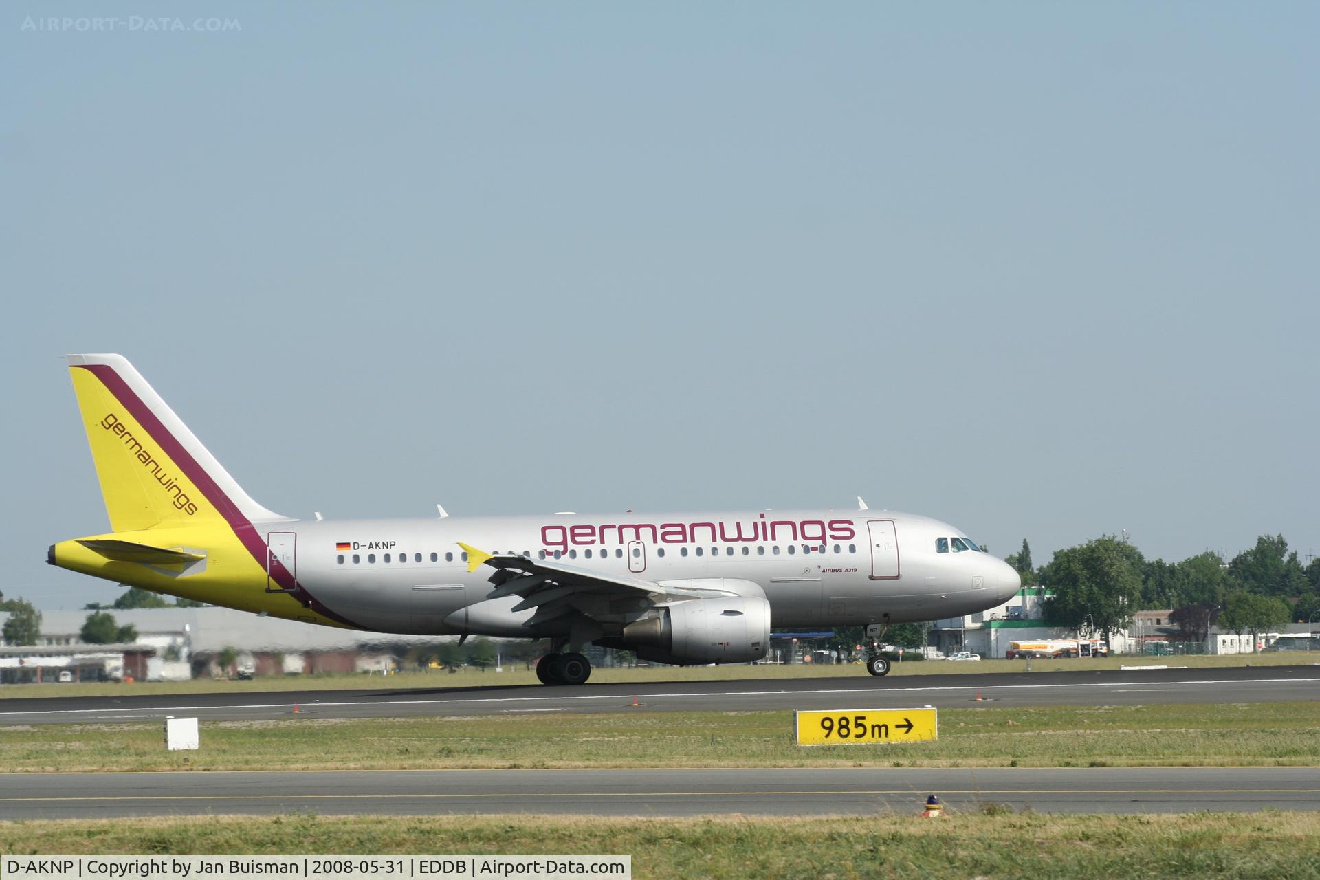 D-AKNP, 1999 Airbus A319-112 C/N 1155, Germanwings