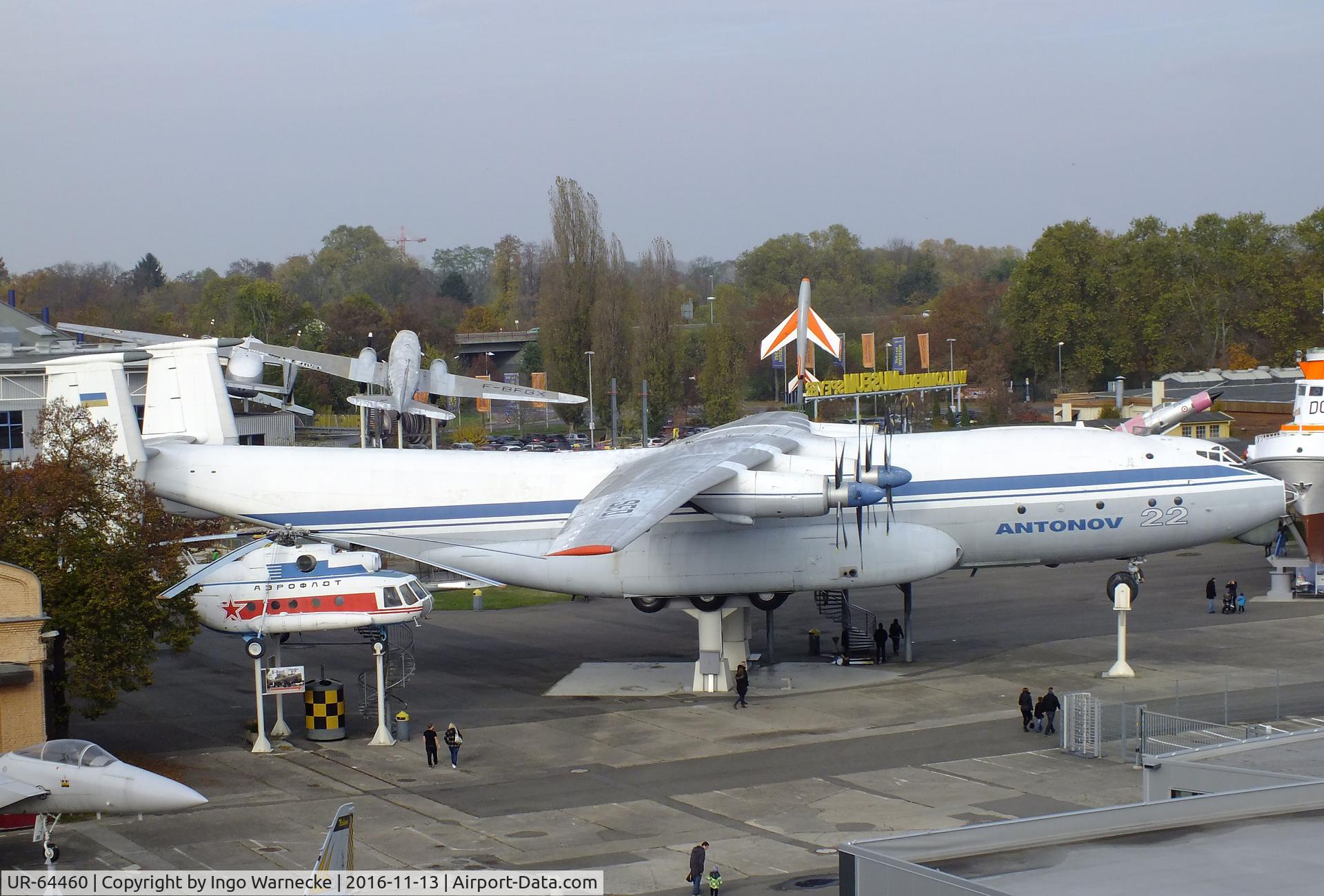 UR-64460, 1966 Antonov An-22 C/N 6340103, Antonov An-22 Antej COCK at the Technik-Museum, Speyer
