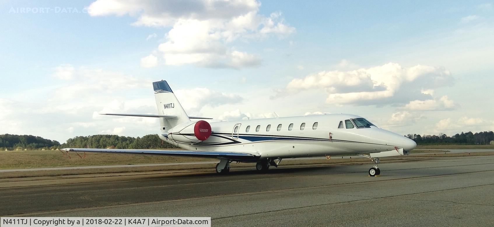 N411TJ, 2008 Cessna 525B CitationJet CJ3 C/N 525B-0269, At Atlanta south regional Airport