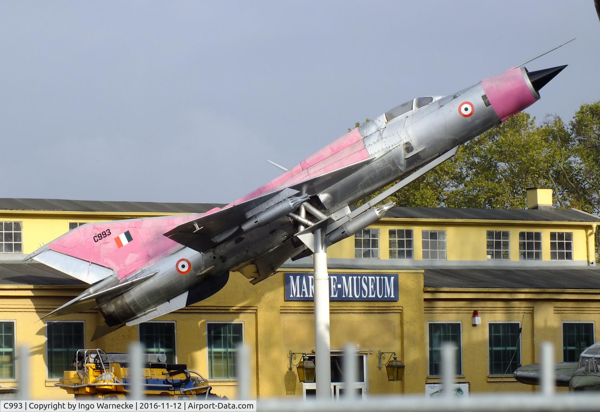 C993, 1966 Mikoyan-Gurevich MiG-21SPS C/N 94A4301, Mikoyan i Gurevich MiG-21SPS FISHBED-F at the Technik-Museum, Speyer