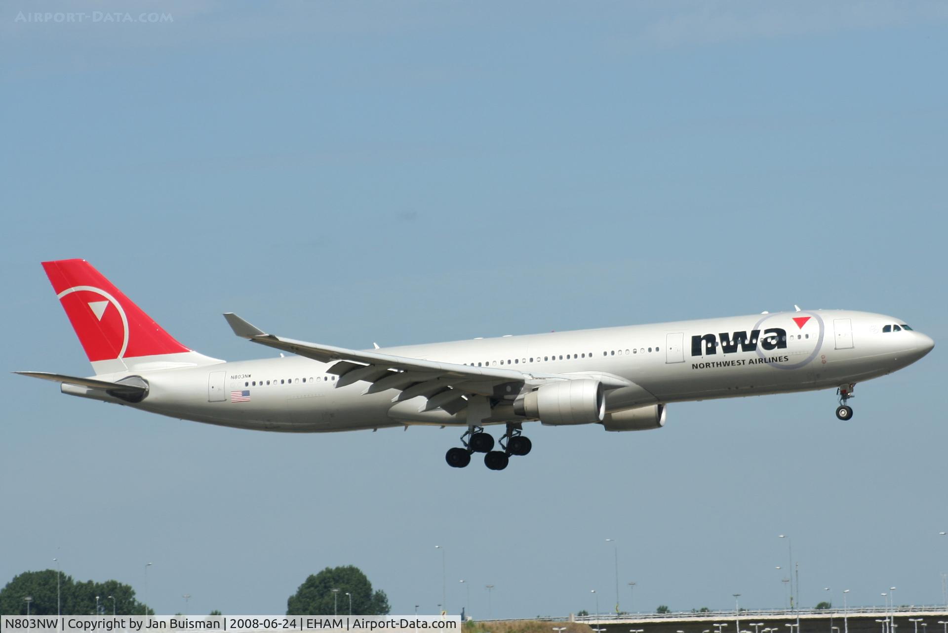N803NW, 2003 Airbus A330-323 C/N 0542, North West Orient