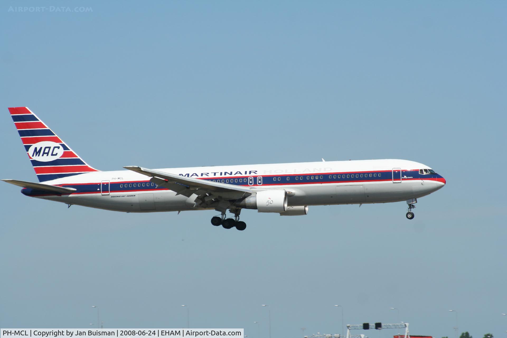 PH-MCL, 1992 Boeing 767-31A/ER C/N 26469, Martinair, retro livery
