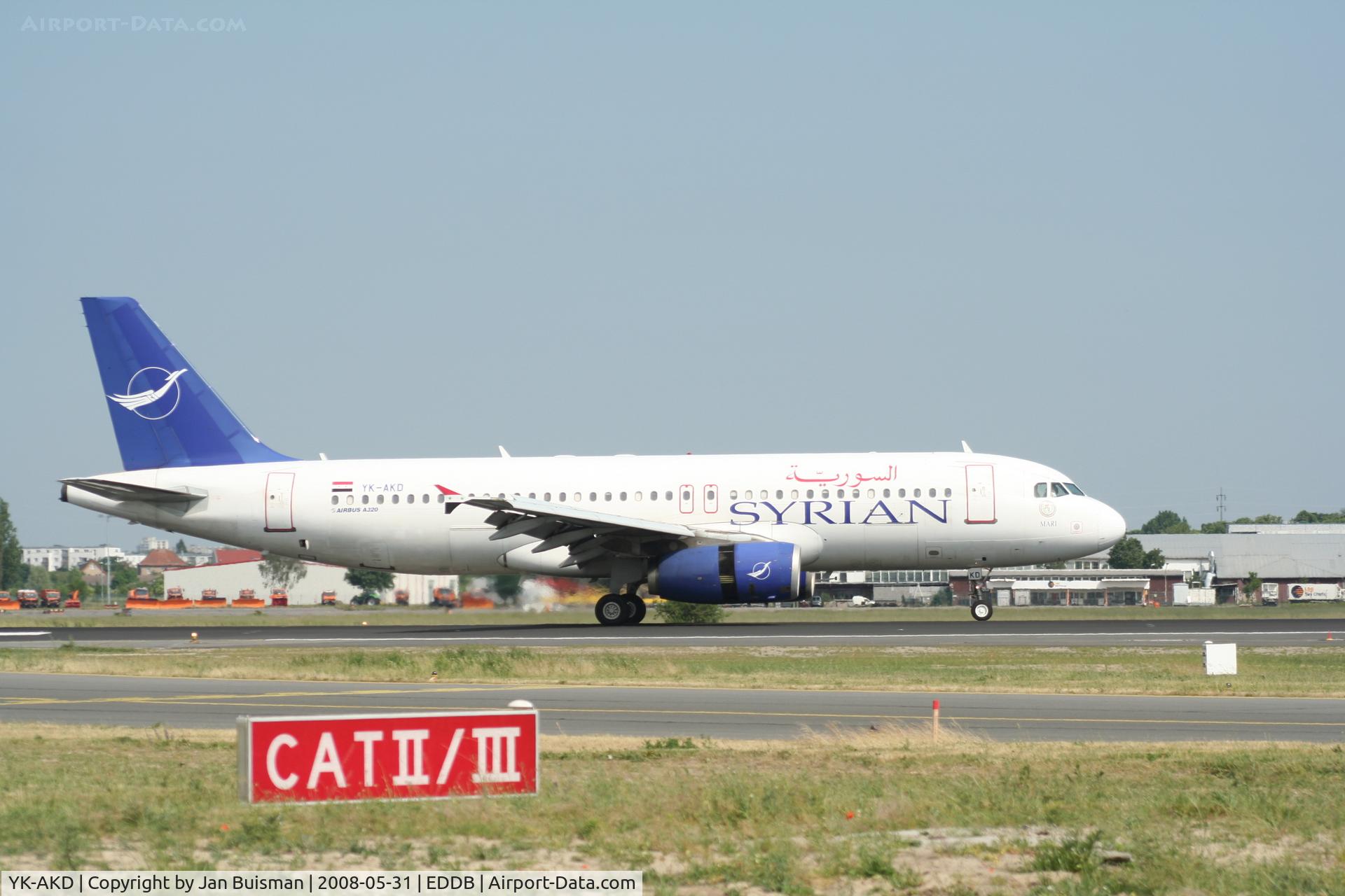 YK-AKD, 1999 Airbus A320-232 C/N 1076, Syrianair