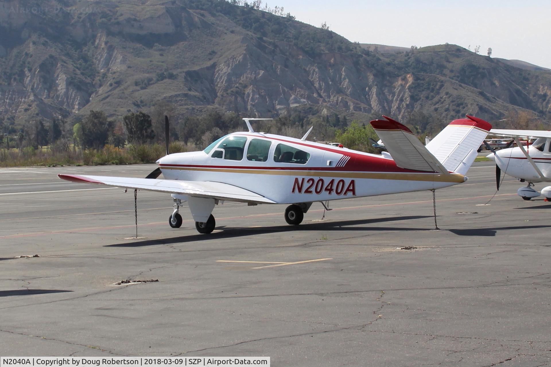 N2040A, 1969 Beech V35A Bonanza C/N D-9024, 1969 Beech V35A BONANZA, Continental IO-520 285 Hp