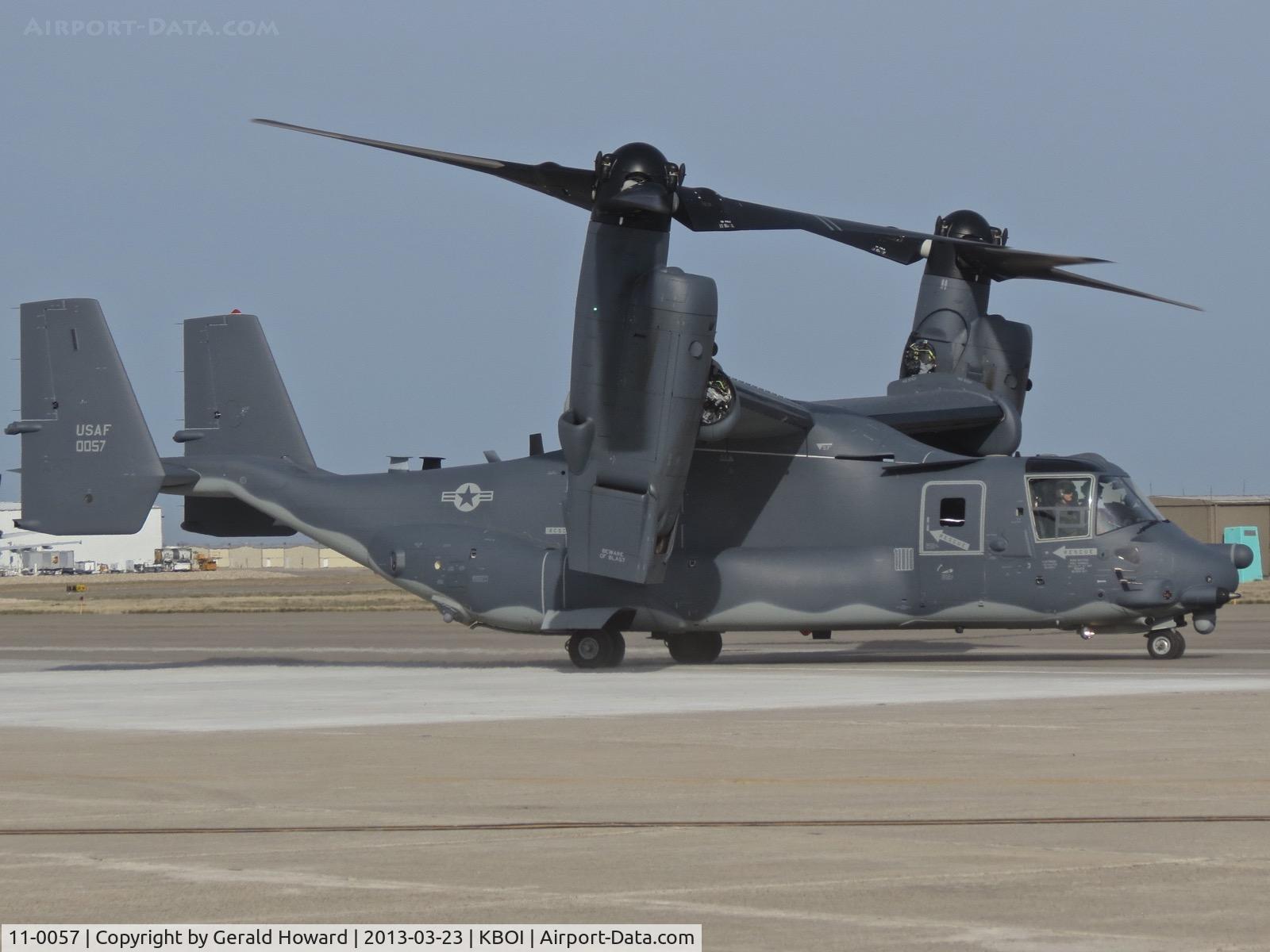 11-0057, 2011 Bell-Boeing CV-22B Osprey C/N D1038, 7th SOS, 752nd SOG, stationed at RAF Mildenhall, UK.