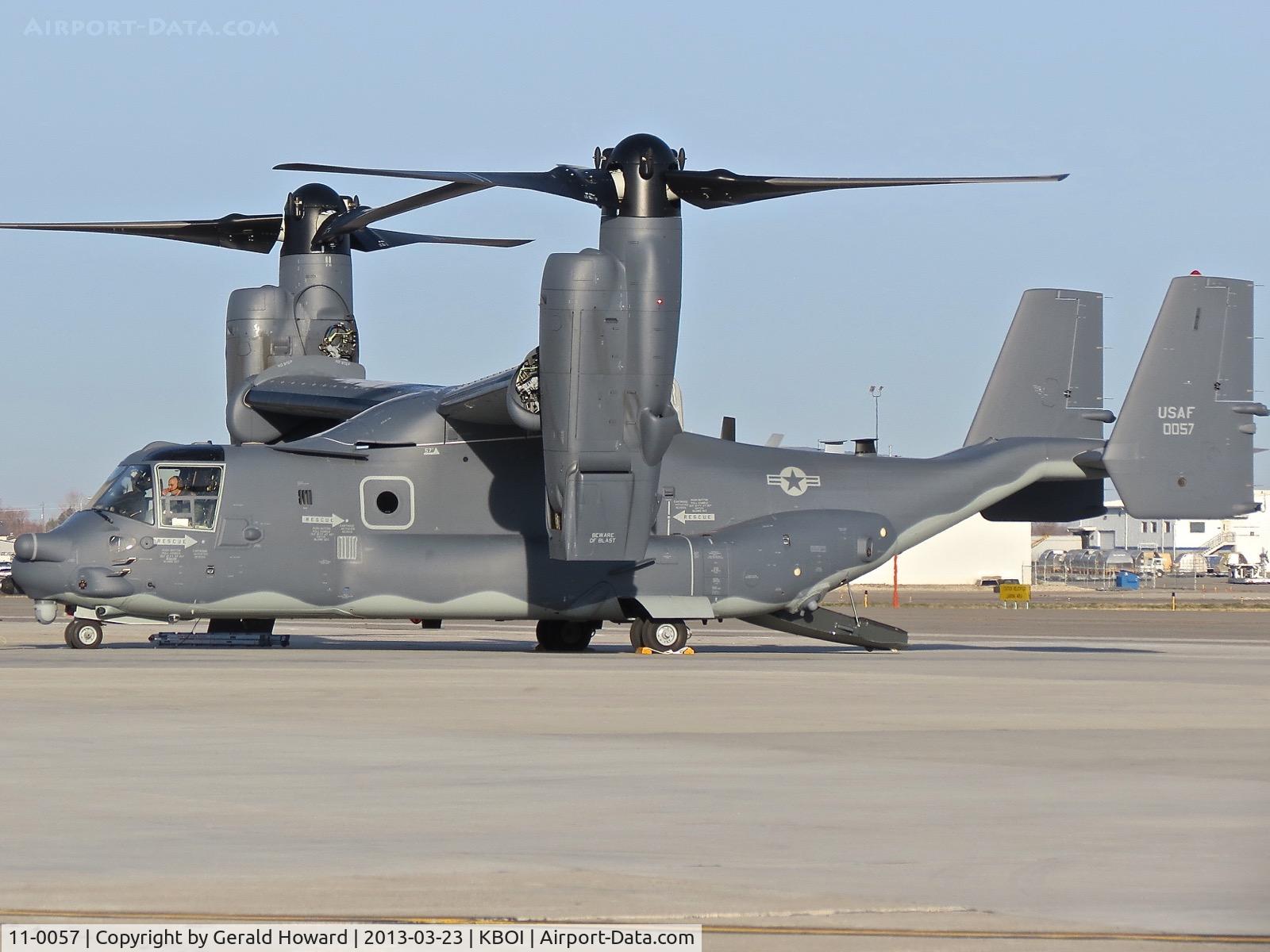 11-0057, 2011 Bell-Boeing CV-22B Osprey C/N D1038, 7th SOS, 752nd SOG, stationed at RAF Mildenhall, UK.