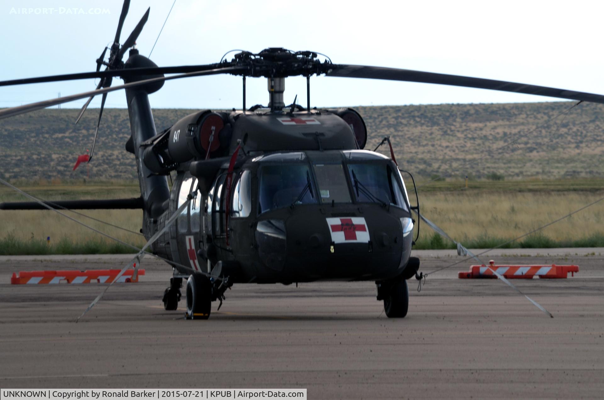 UNKNOWN, Helicopters Various C/N unknown, UH-60 number 847 on the ramp Pueblo