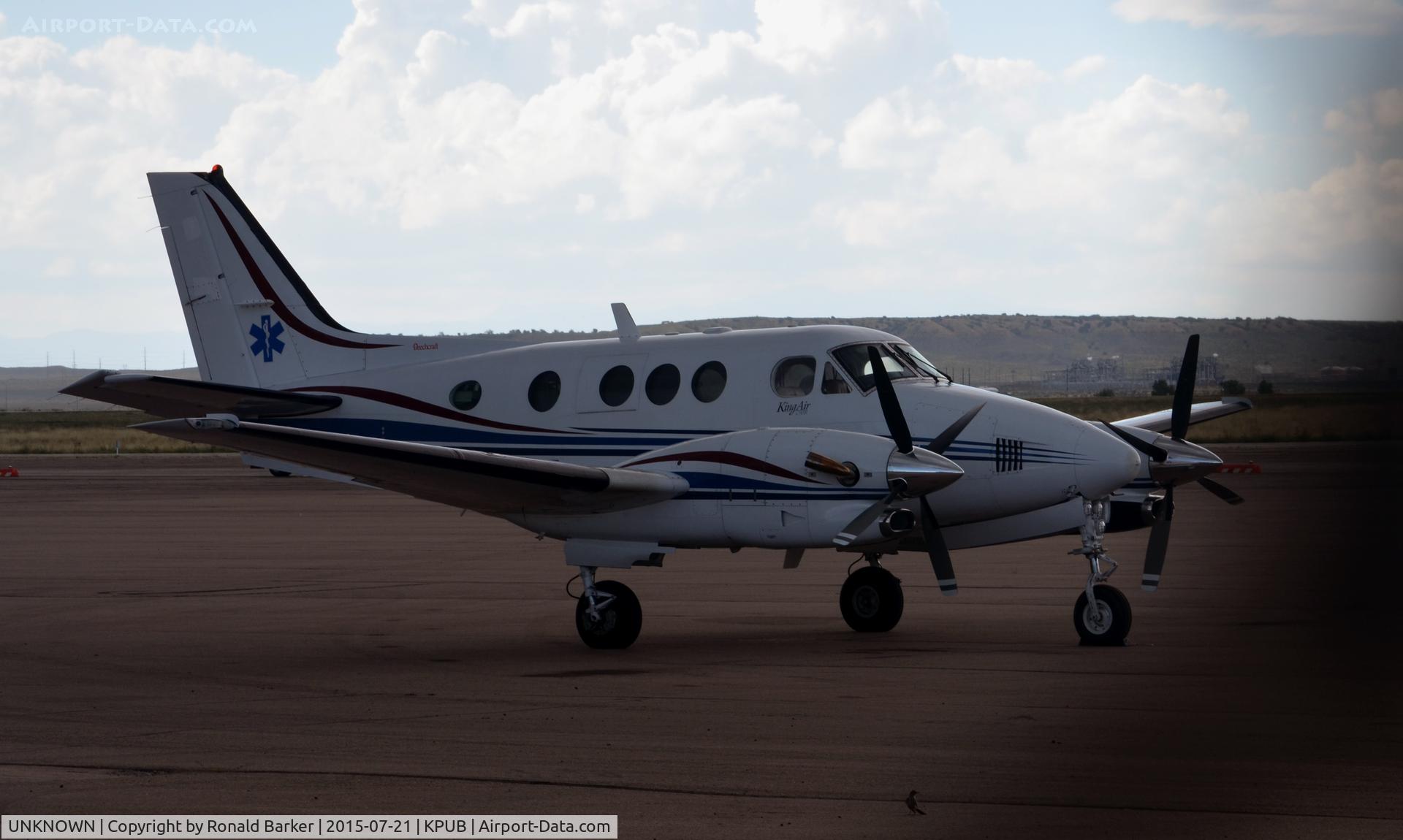 UNKNOWN, Miscellaneous Various C/N unknown, Beech KingAir medevac on the ramp Pueblo
