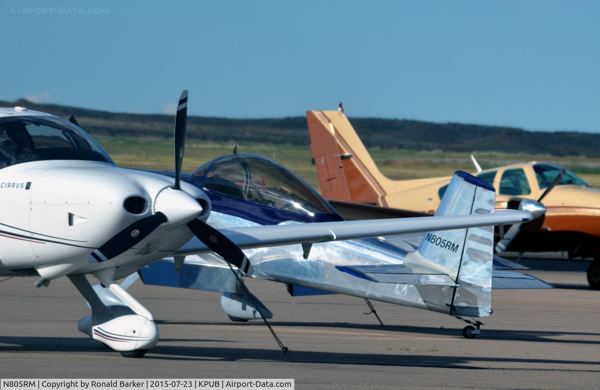 N805RM, Vans RV-8 C/N 81872, On the ramp Pueblo