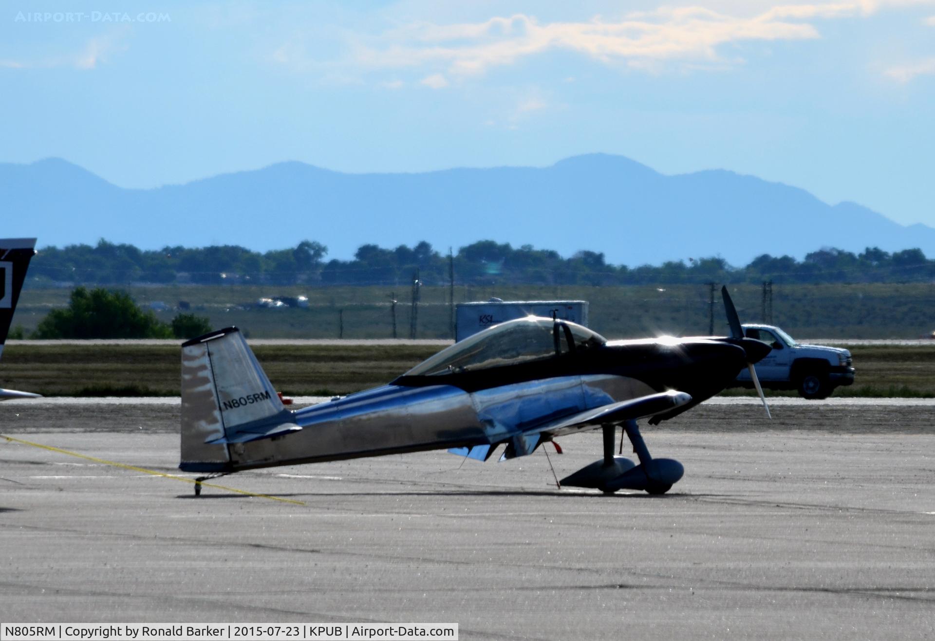N805RM, Vans RV-8 C/N 81872, On the ramp Pueblo