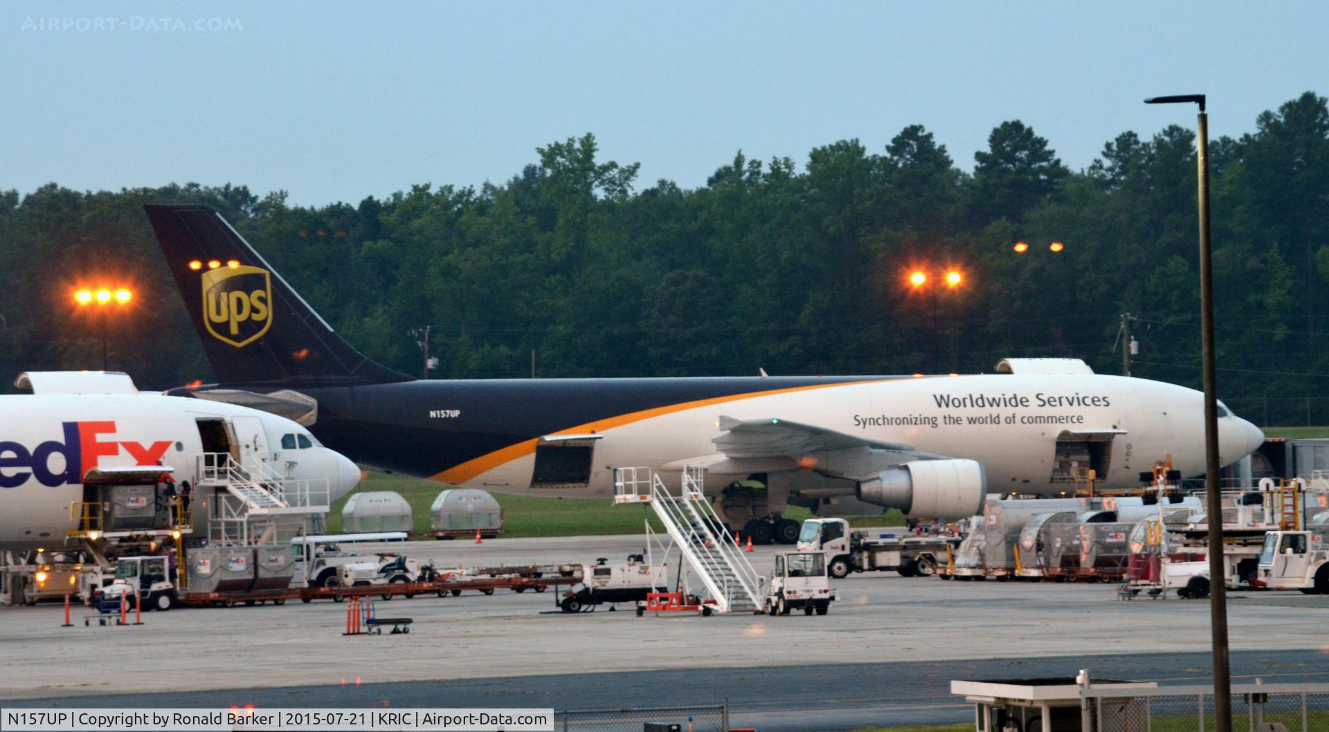 N157UP, 2004 Airbus A300F4-622R C/N 0846, On the ramp Richmond