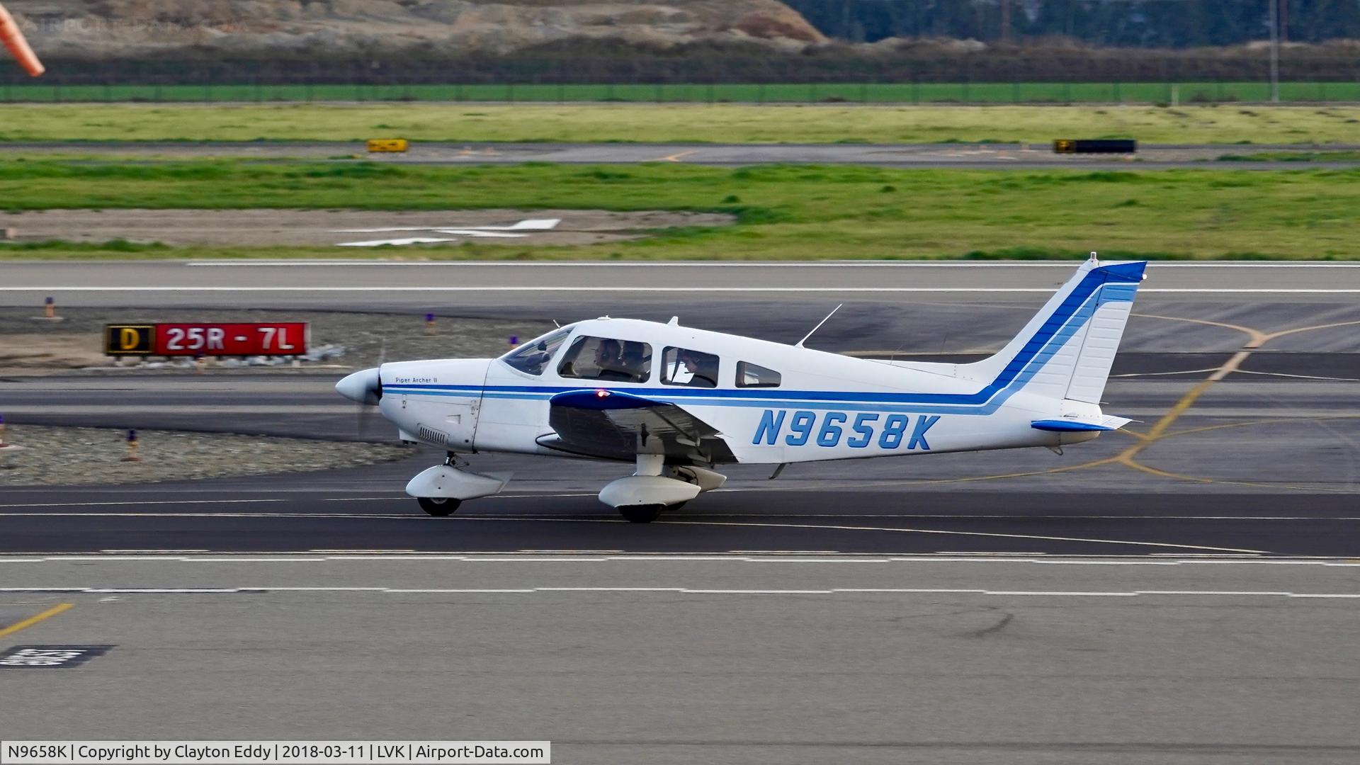 N9658K, 1976 Piper PA-28-181 C/N 28-7690271, Livermore Airport California 2018.