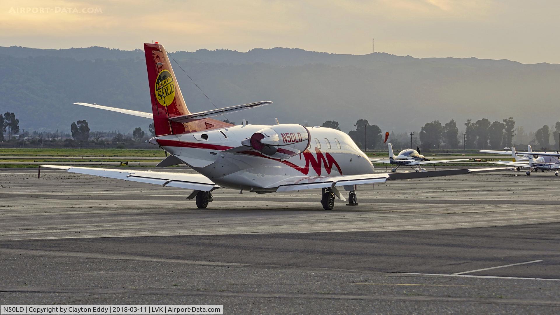 N50LD, 1999 Cessna 560XL Citation Excel C/N 560-5033, Livermore Airport California 2018.