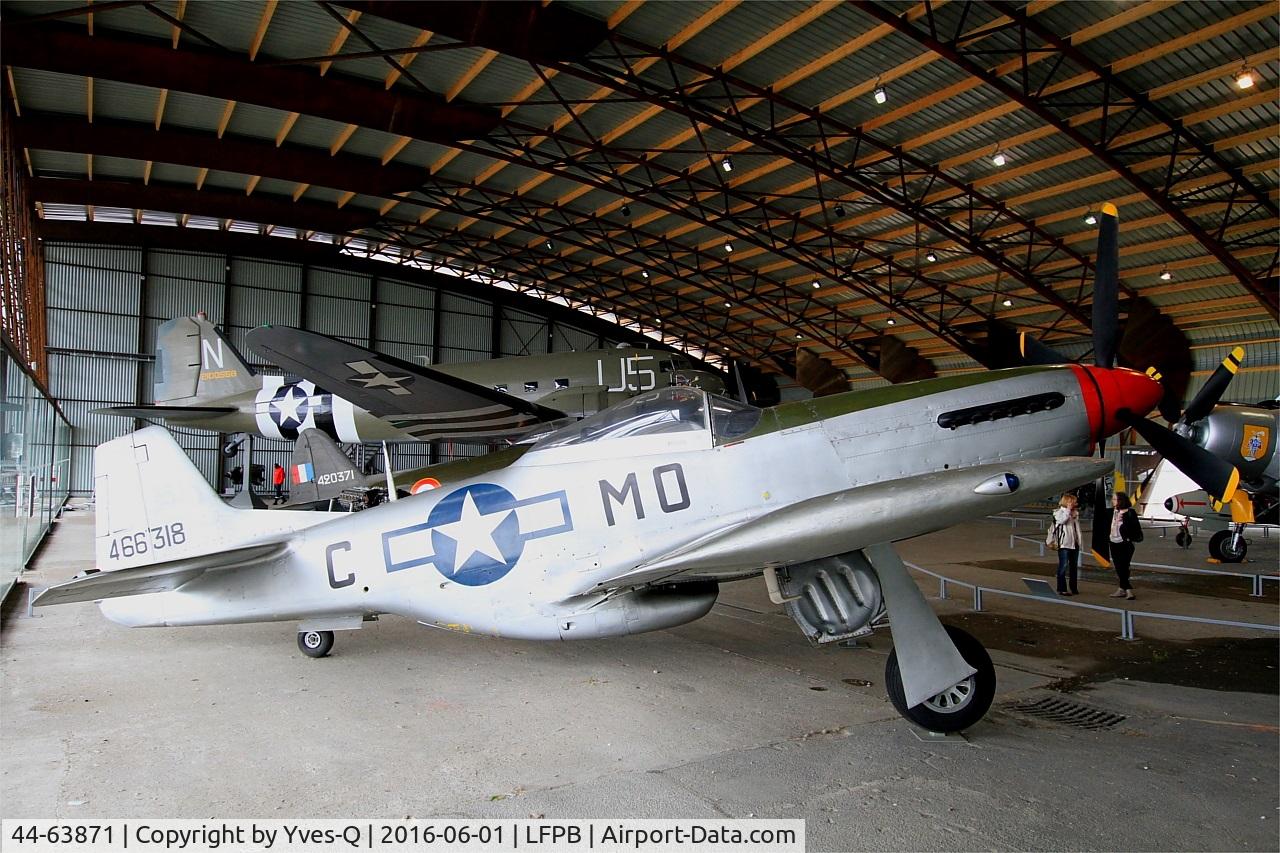 44-63871, 1944 North American P-51D Mustang C/N 122-31597 (N9722F), North American P-51D Mustang, Air & Space Museum Paris-Le Bourget (LFPB)