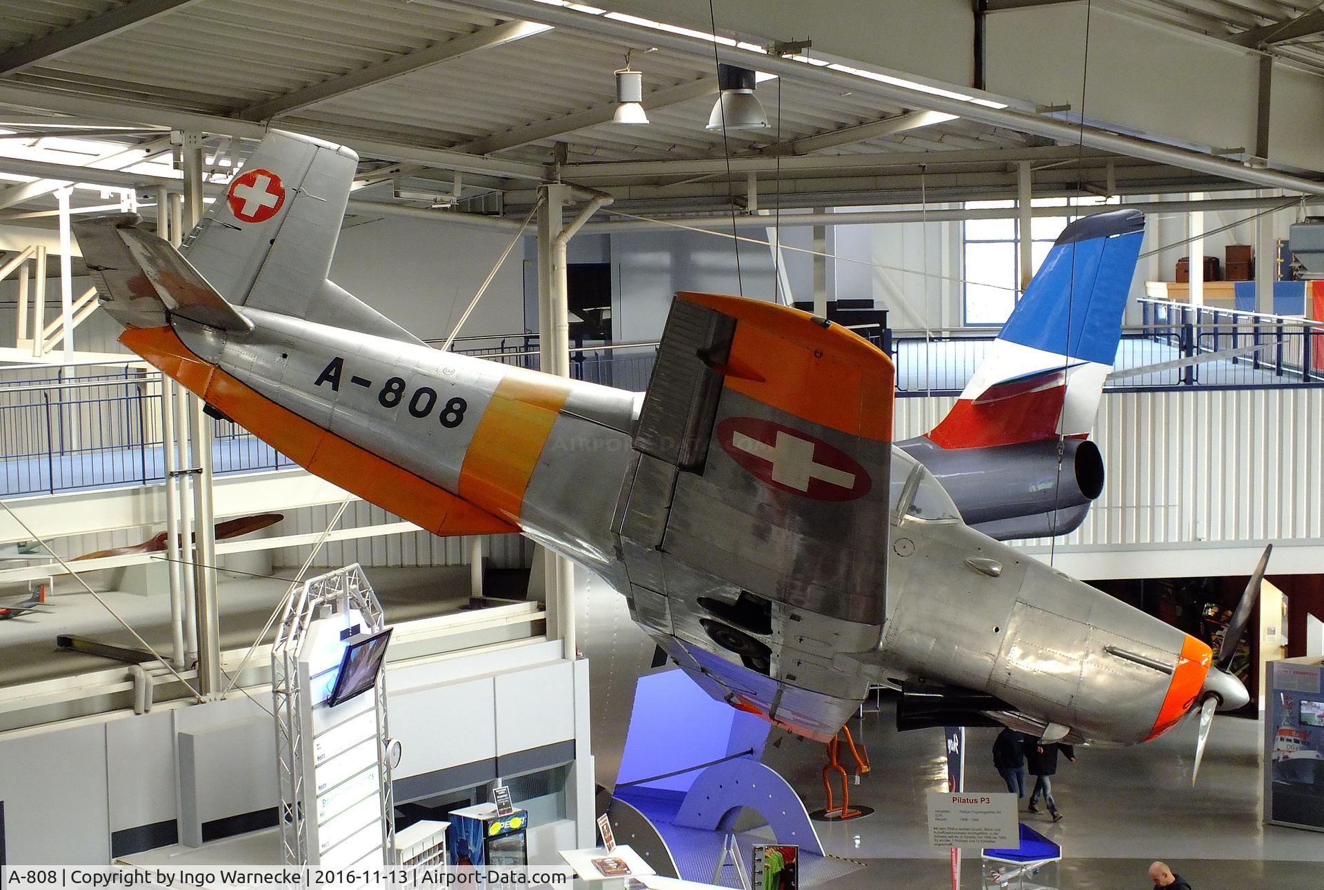 A-808, Pilatus P3-03 C/N 325-7, Pilatus P-3-03 at the Technik-Museum, Speyer