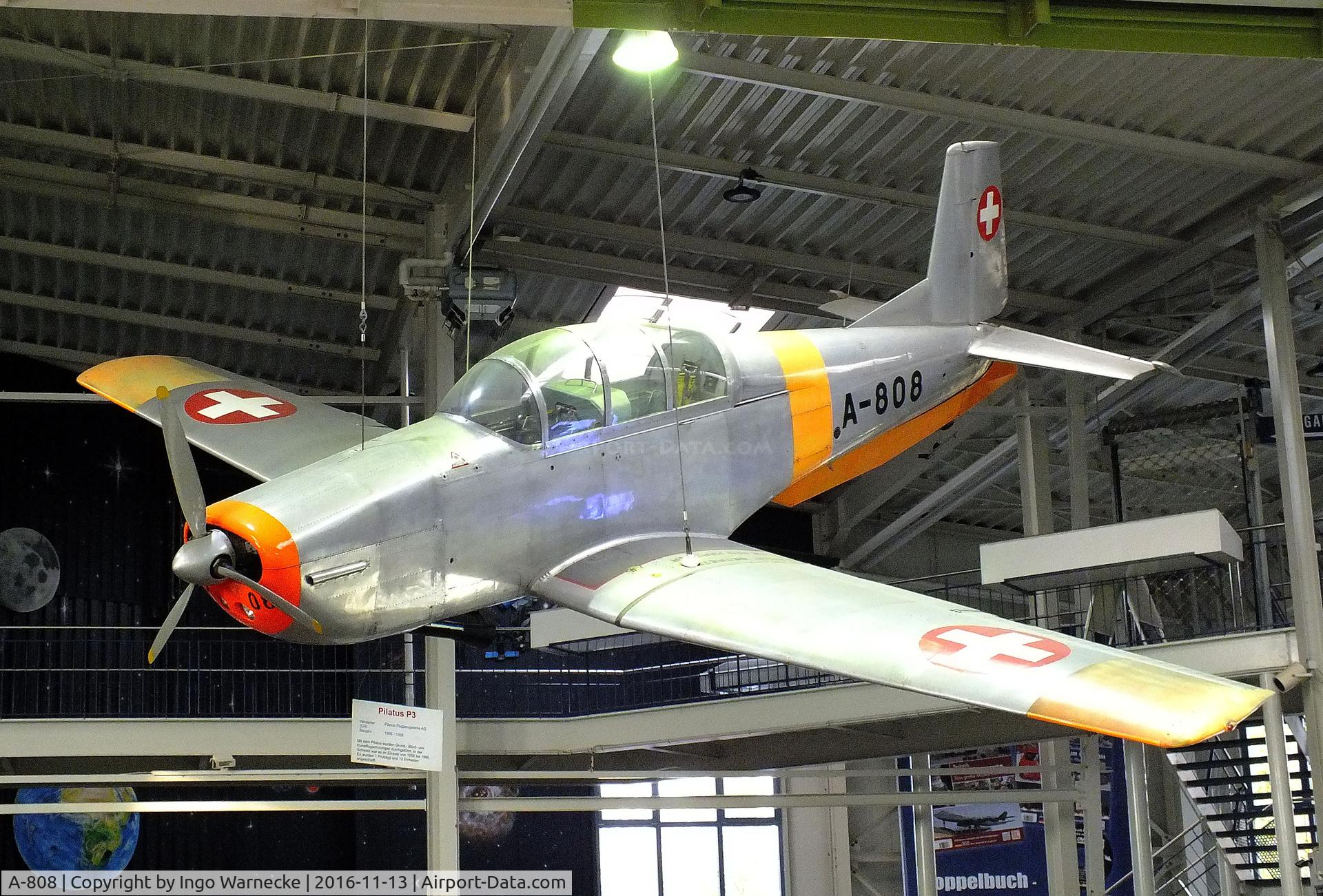 A-808, Pilatus P3-03 C/N 325-7, Pilatus P-3-03 at the Technik-Museum, Speyer