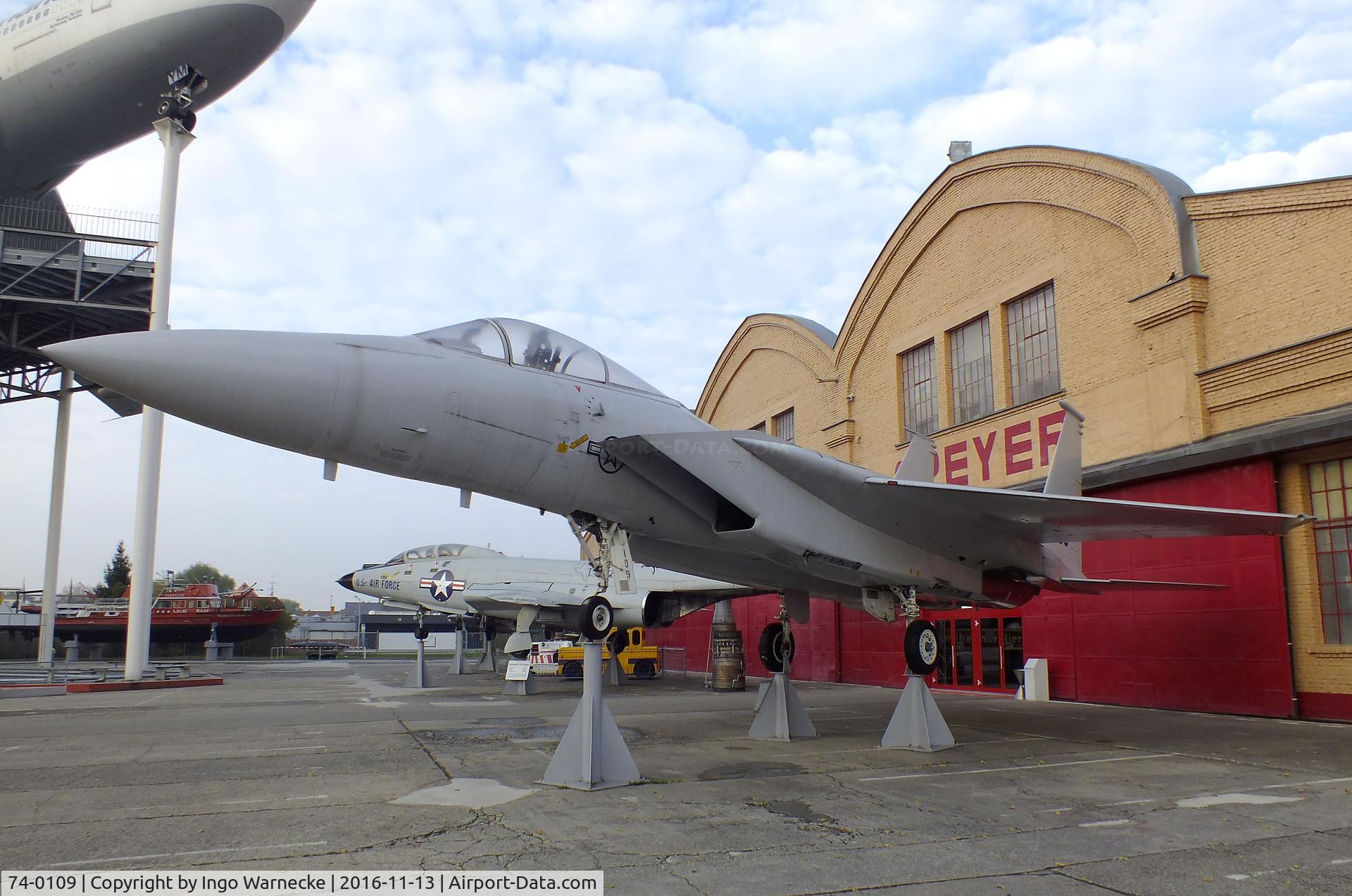 74-0109, 1974 McDonnell Douglas F-15A Eagle C/N 0083/A070, McDonnell Douglas F-15A Eagle at the Technik-Museum, Speyer