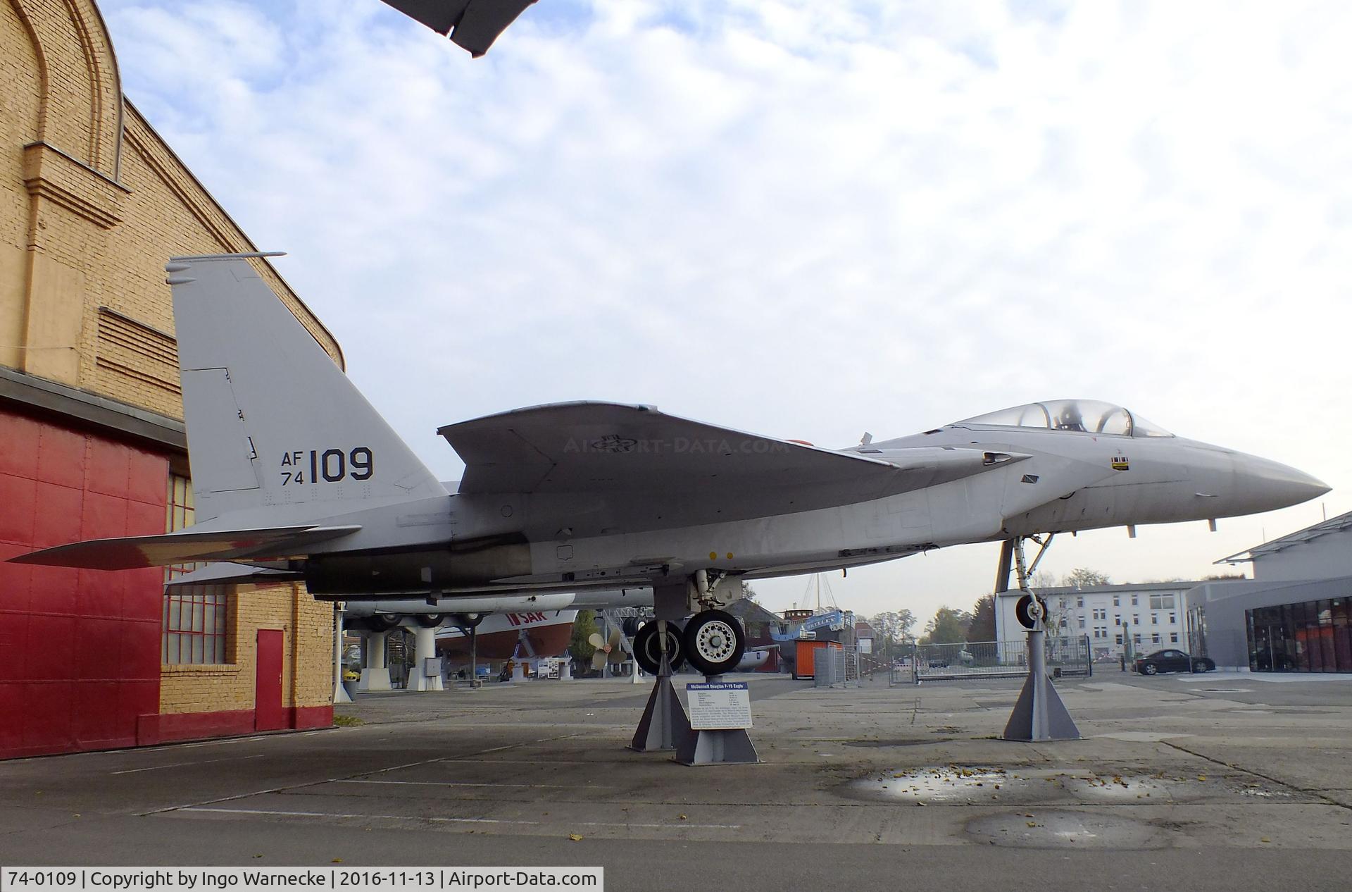 74-0109, 1974 McDonnell Douglas F-15A Eagle C/N 0083/A070, McDonnell Douglas F-15A Eagle at the Technik-Museum, Speyer