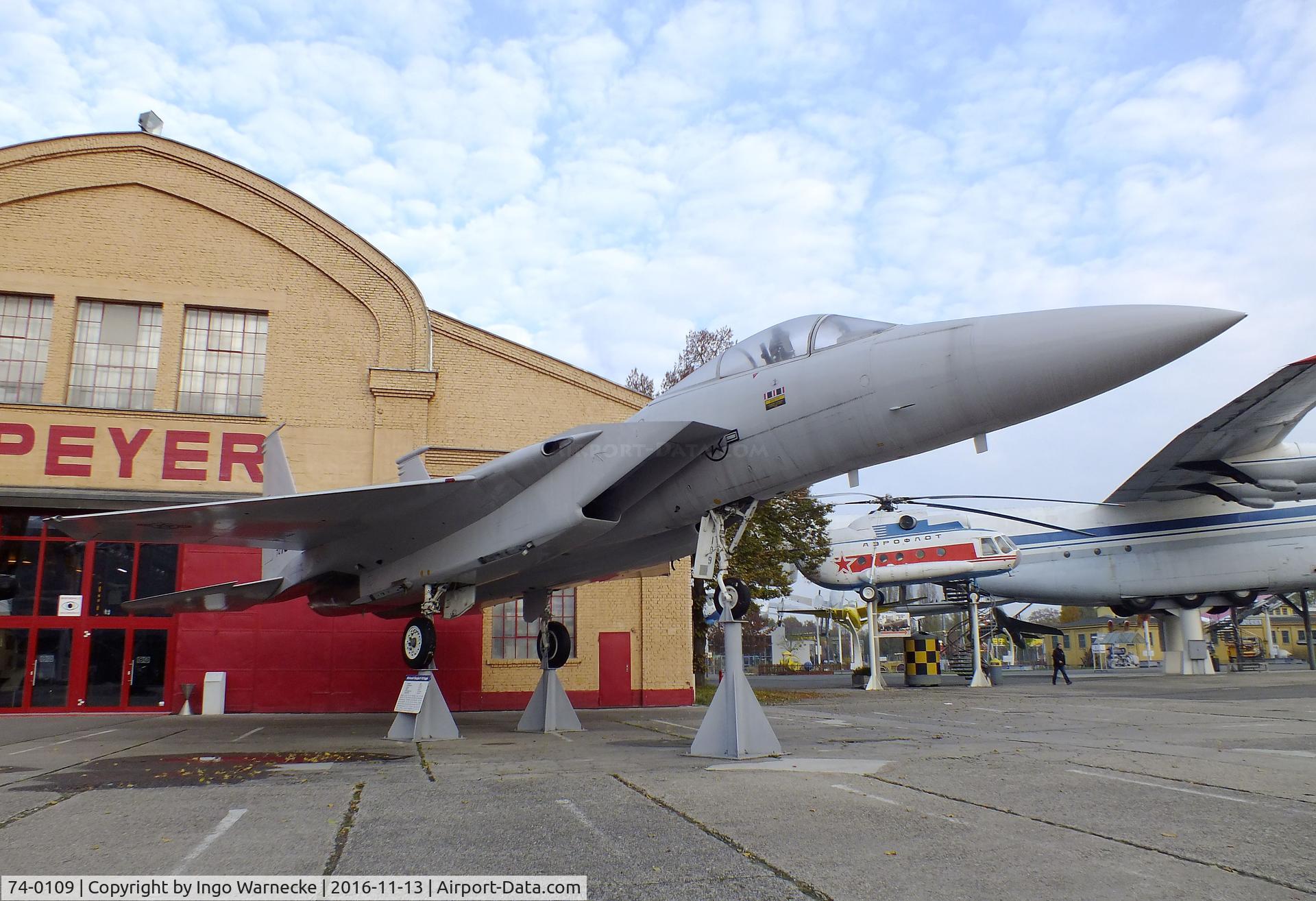 74-0109, 1974 McDonnell Douglas F-15A Eagle C/N 0083/A070, McDonnell Douglas F-15A Eagle at the Technik-Museum, Speyer