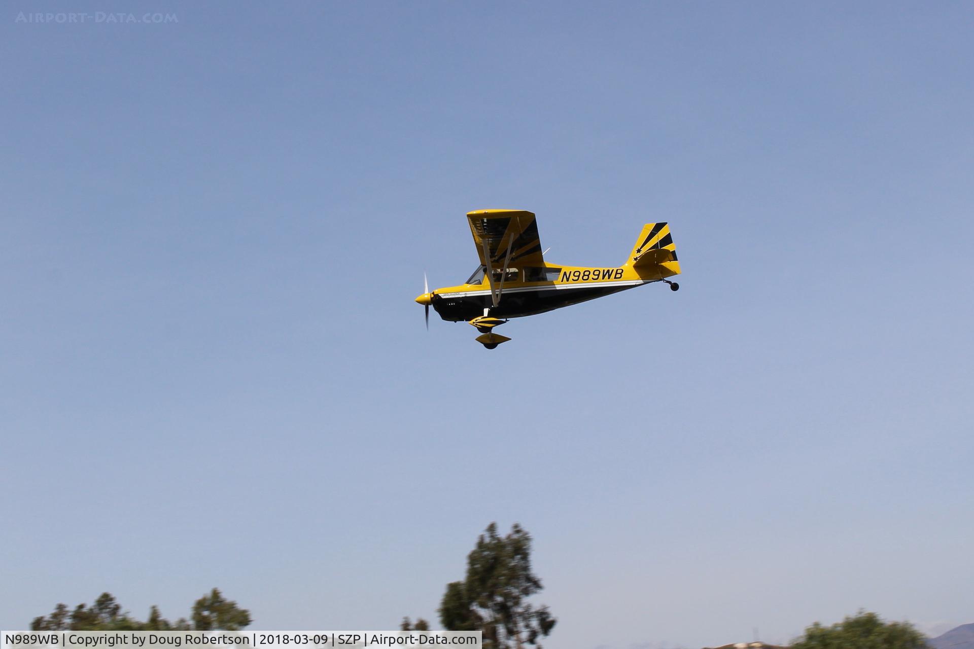 N989WB, 2012 American Champion 8KCAB Super Decathlon C/N 1120-2012, 2012 American Champion 8KCAB SUPER DECATHLON, Lycoming AEIO-360-H1B 180 Hp, full inverted systems, on final Rwy 22