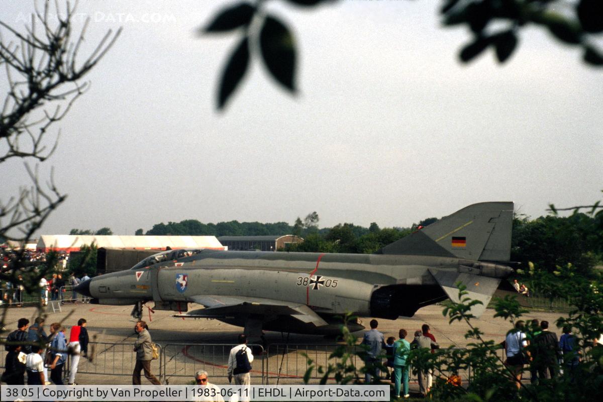 38 05, 1972 McDonnell Douglas F-4F Phantom II C/N 4619, Luftwaffe JaboG 36 F-4F Phantom II at Deelen Air Base Open Day 1983