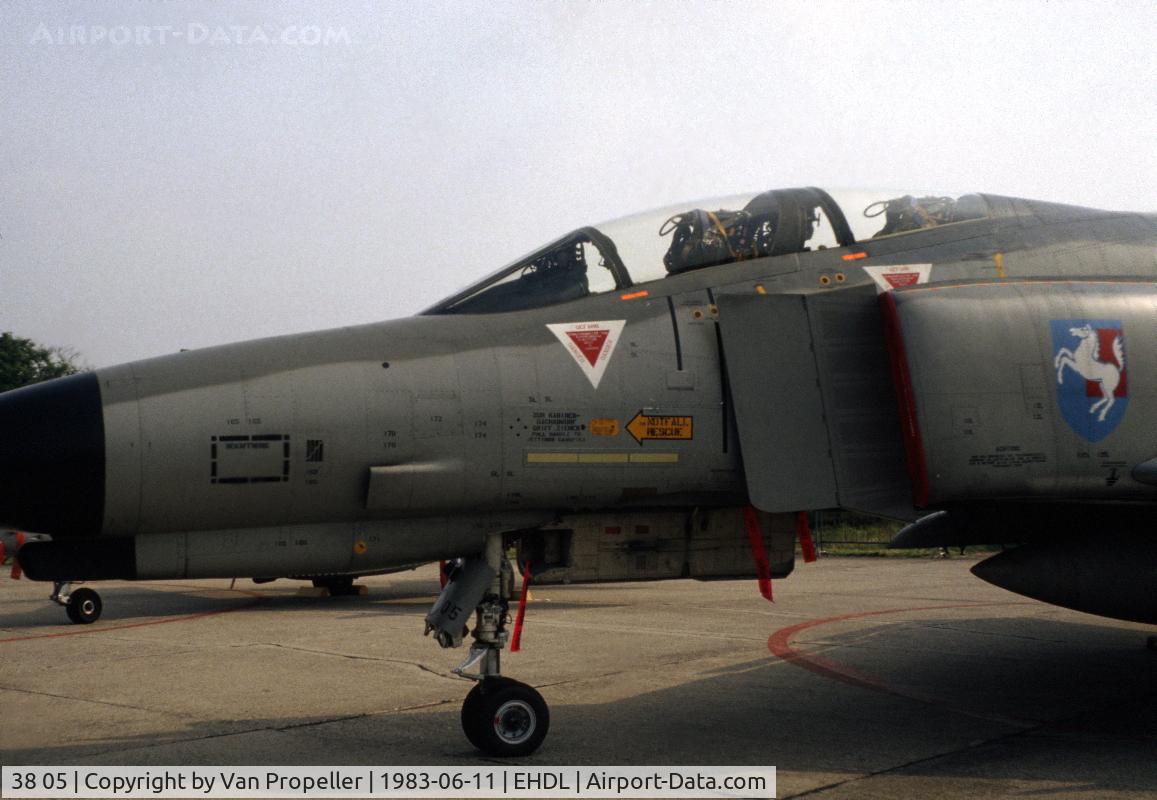38 05, 1972 McDonnell Douglas F-4F Phantom II C/N 4619, Cockpit section of Luftwaffe JaboG 36 F-4F Phantom II at Deelen Air Base Open Day 1983