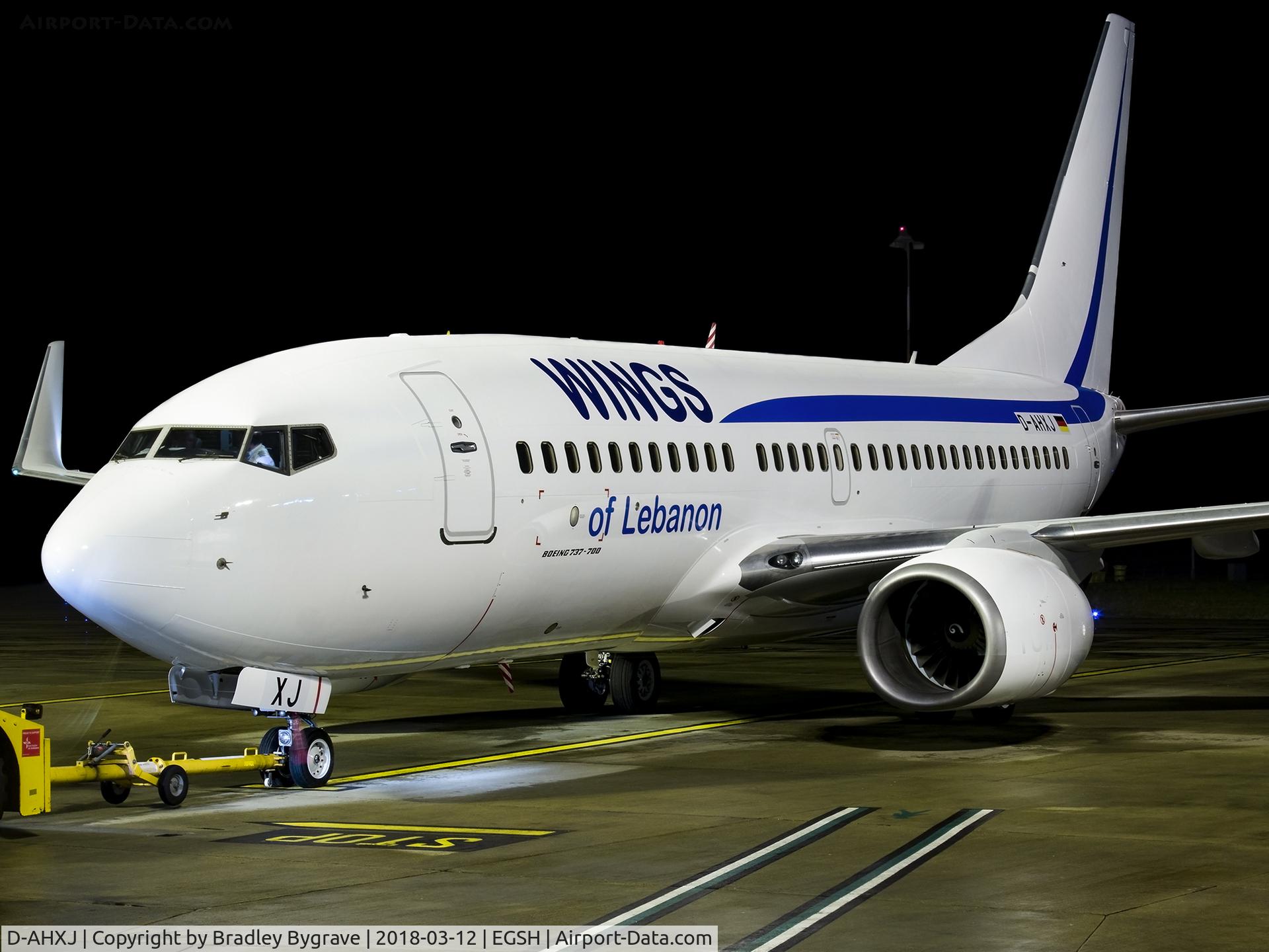 D-AHXJ, 2008 Boeing 737-7Q8 C/N 35277, Sat on stand