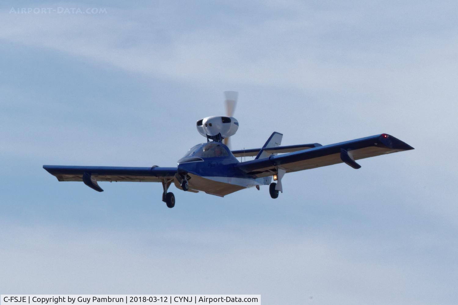 C-FSJE, 1989 Pereira Osprey II C/N JS001, Landing
