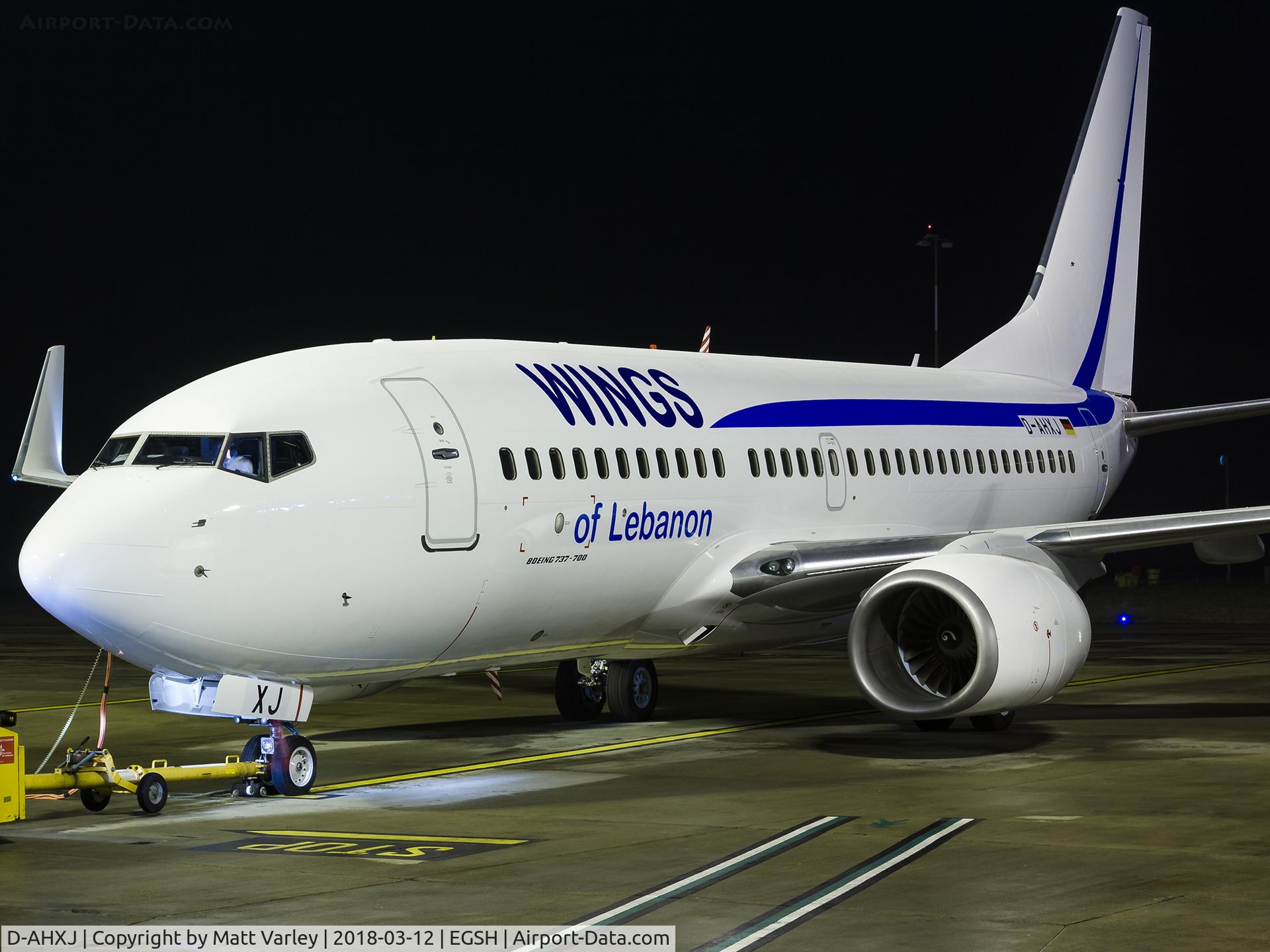 D-AHXJ, 2008 Boeing 737-7Q8 C/N 35277, Sat on stand 5