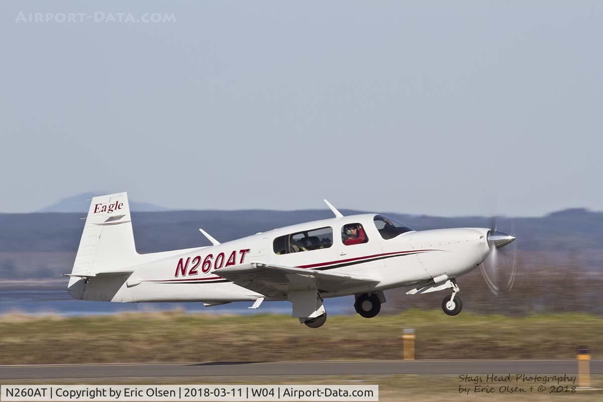 N260AT, 2000 Mooney M20S Eagle C/N 30-0046, Mooney M20 departing Ocean Shores