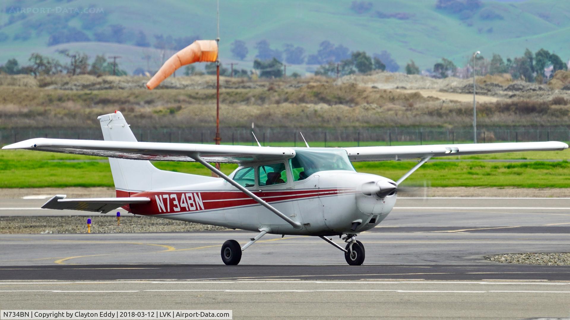 N734BN, 1977 Cessna 172N C/N 17268727, Livermore Airport California 2018.