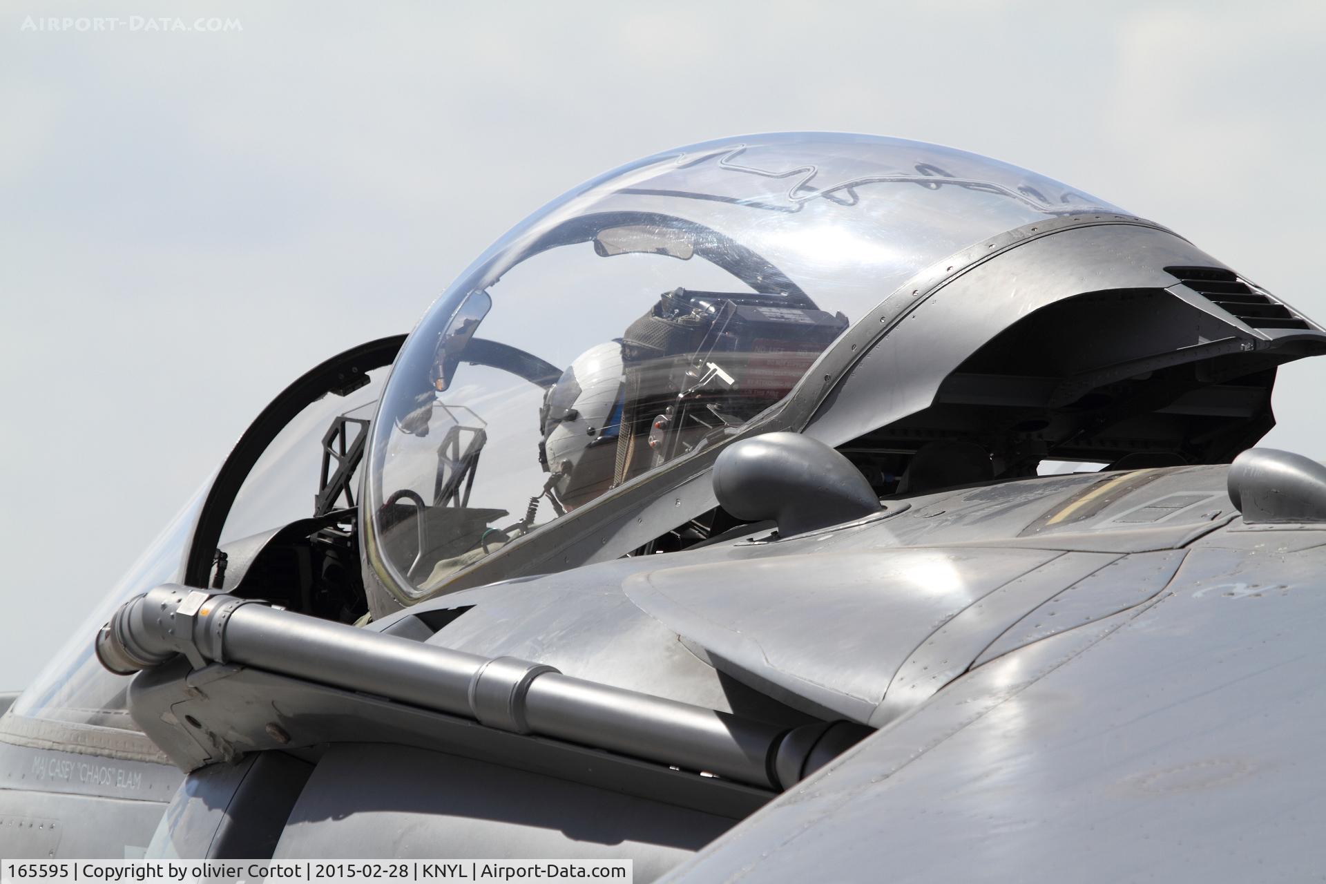 165595, Boeing AV-8B+(R)-27-MC Harrier II Plus C/N B333, canopy and refuelling probe view