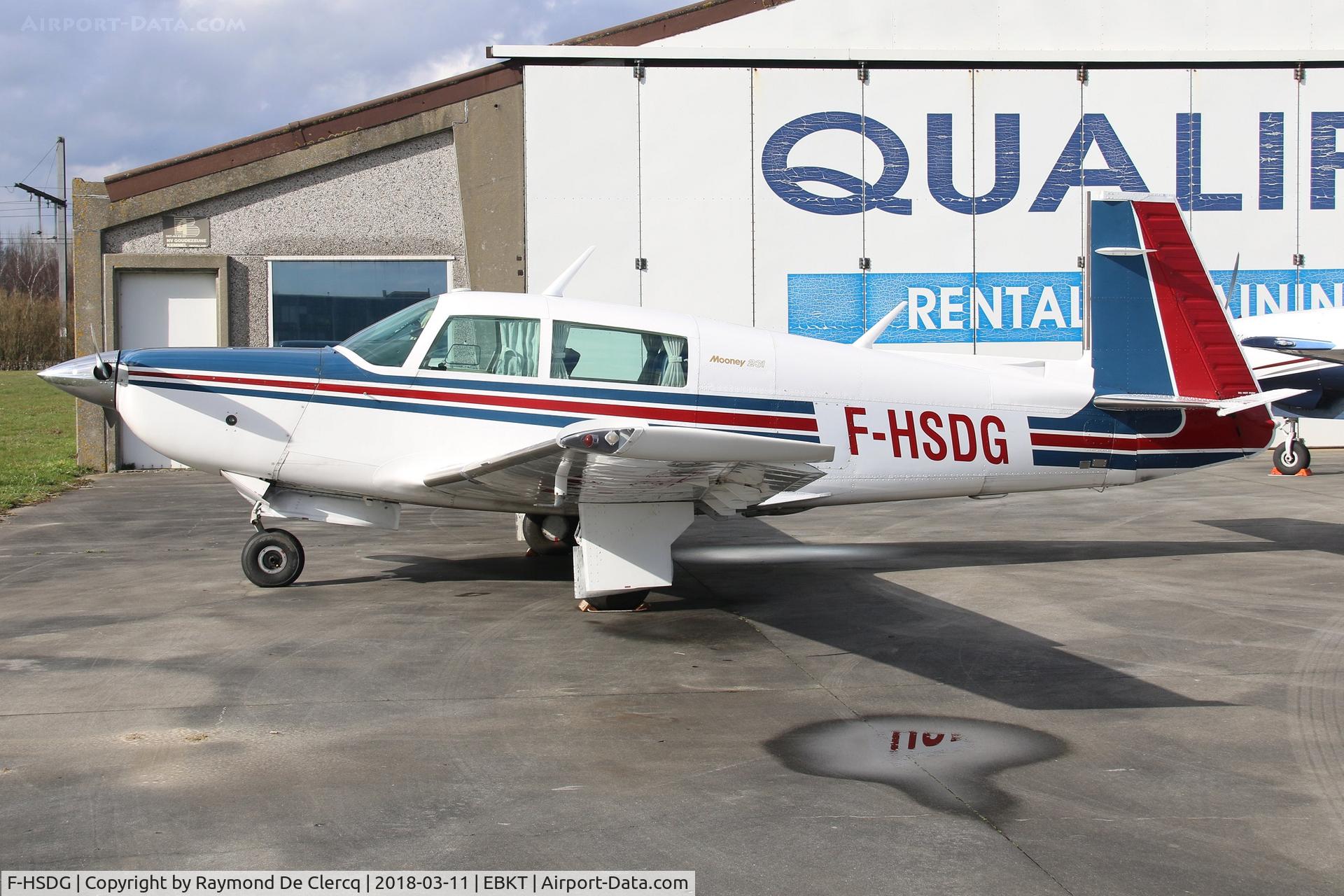 F-HSDG, Mooney M20K C/N 25-0817, At Wevelgem.