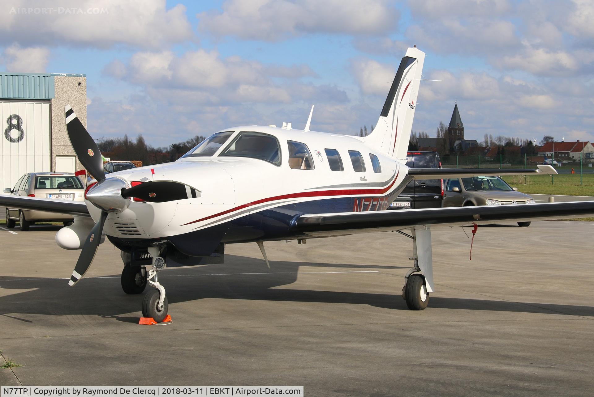 N77TP, 2013 Piper PA-46-350P Malibu Mirage Malibu Mirage C/N 4636575, At Wevelgem.