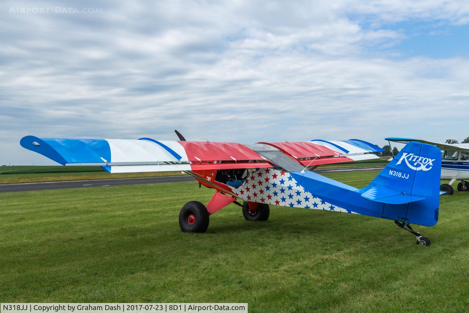 N318JJ, 1997 Skystar Kitfox Series 5 C/N S9601-166, Skystar Kitfox Series 5 N318JJ at New Holstein, WI.