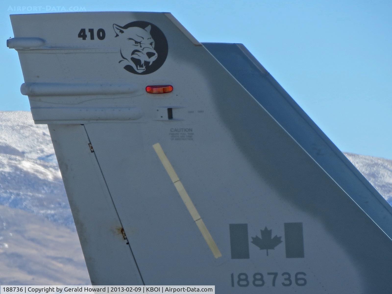 188736, McDonnell Douglas CF-188A Hornet C/N 0265/A212, 410 Sq, Cold Lake, Alberta, Canada.