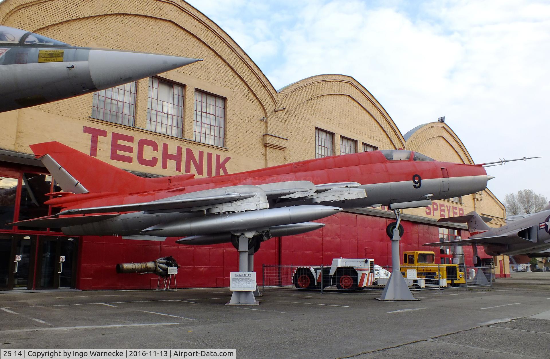 25 14, Sukhoi Su-22M-4 C/N 26001, Sukhoi Su-22M-4 FITTER-K at the Technik-Museum, Speyer