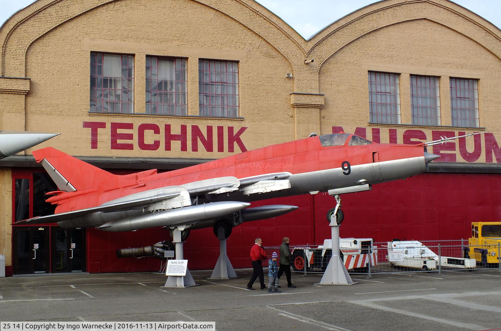 25 14, Sukhoi Su-22M-4 C/N 26001, Sukhoi Su-22M-4 FITTER-K at the Technik-Museum, Speyer