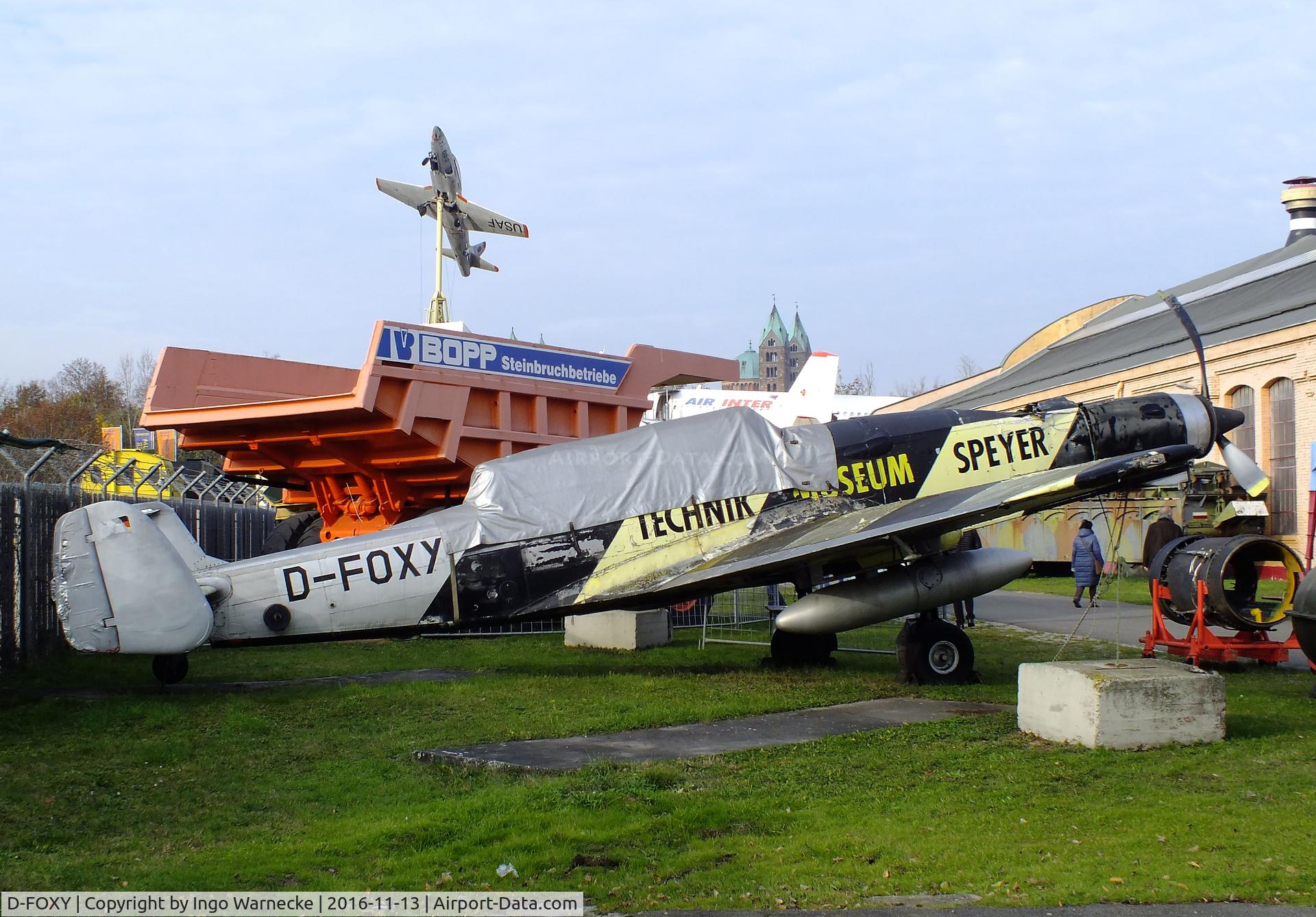 D-FOXY, F+W C-3605 Schlepp C/N 315, Eidgenössisches Flugzeugwerk (F+W) Emmen C-3605 Schlepp at the Technik-Museum, Speyer